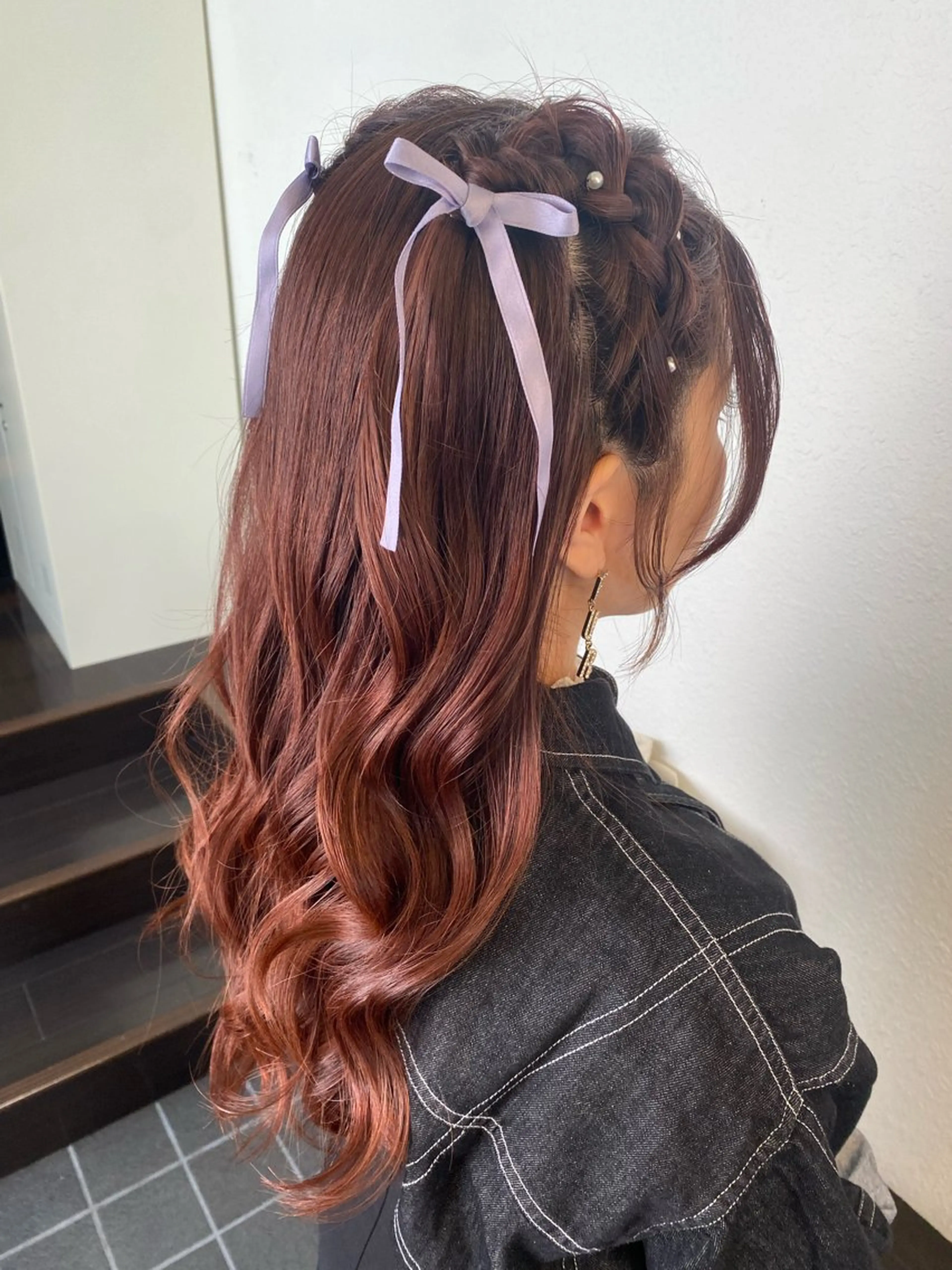 ロング ヘアアレンジ 🍒ᩚ名駅/艶髪 縮毛矯正/あゆ🍒ᩚのヘアスタイル