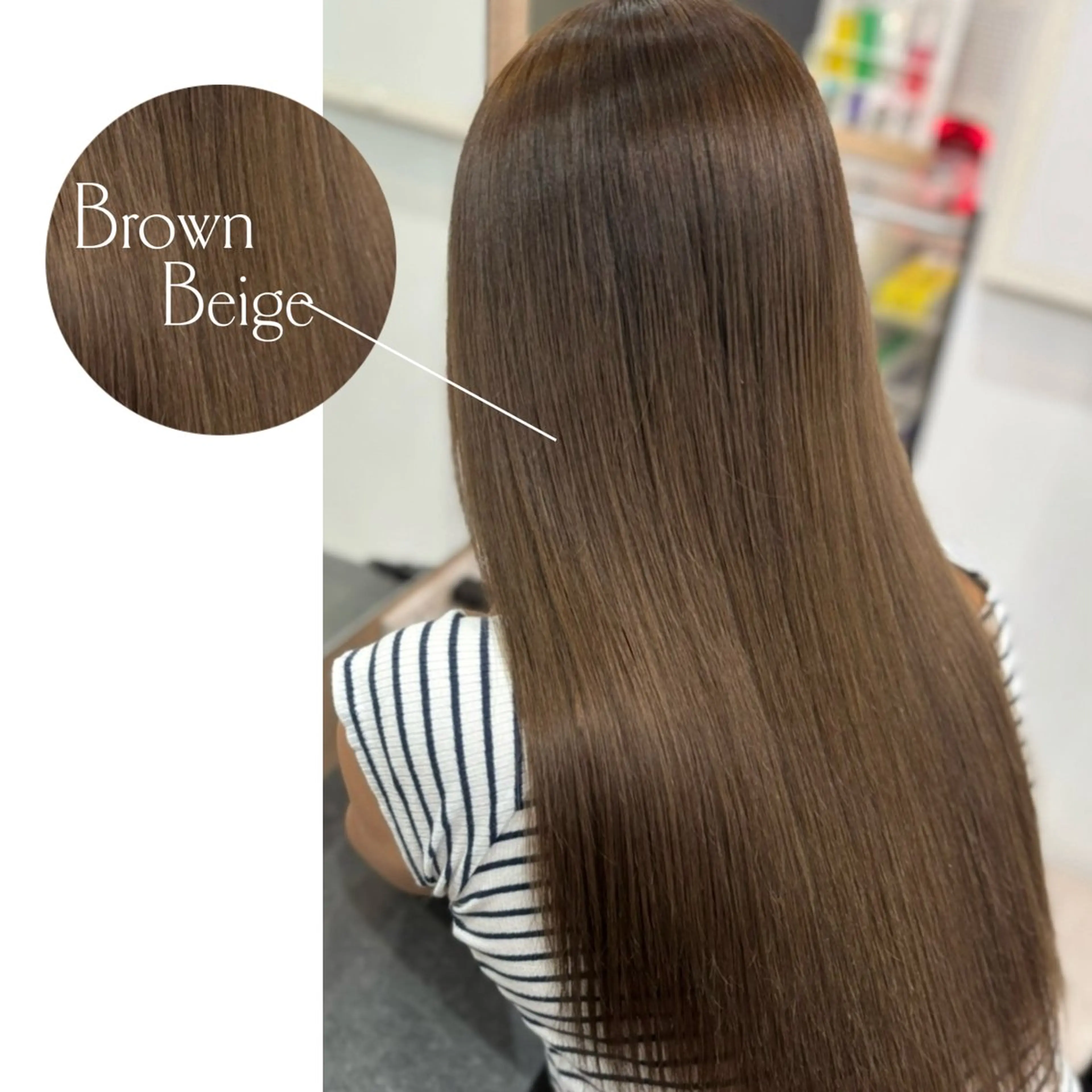 ロング カラー ベージュカラー ブラウンカラー カット ヘアカラー トリートメント 横浜/エクステ特化× 艶カラー/あいかのヘアスタイル