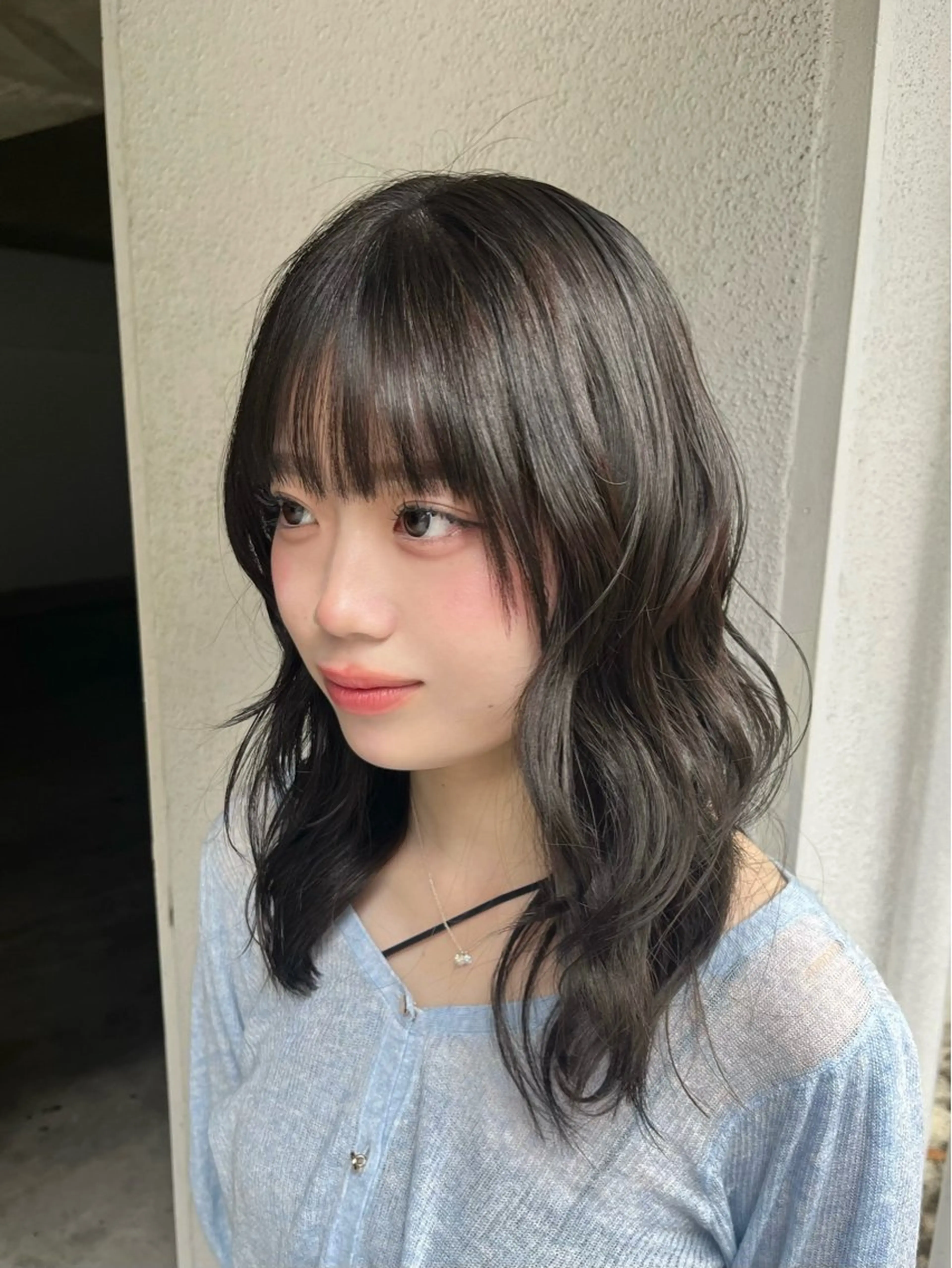 セミロング カット ヘアカラー 【艶髪カラー】 omiのヘアスタイル