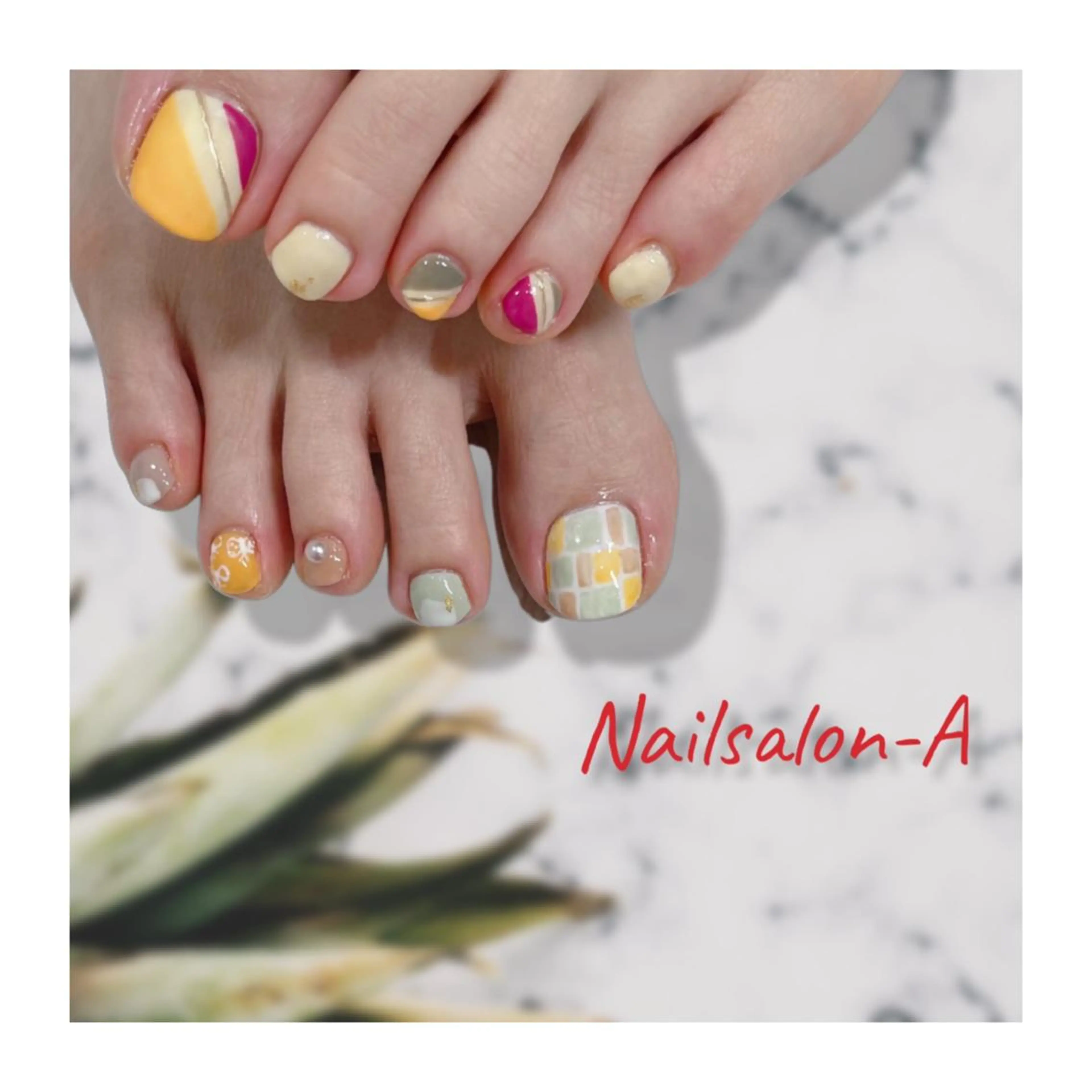 ネイル フットネイル Nailsalon -Aのネイルデザイン