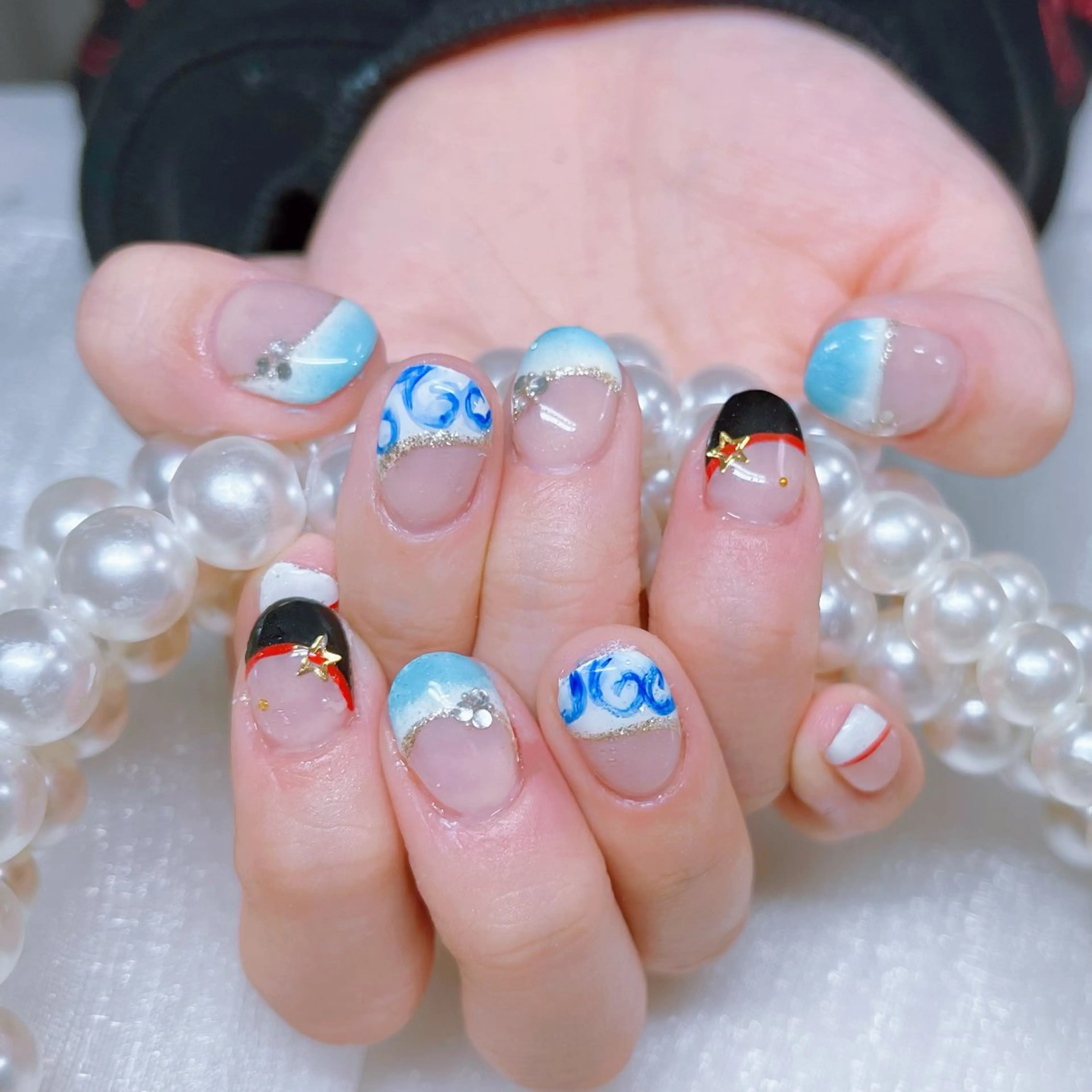 ネイル アートネイル グラデーション WA WAのネイルデザイン