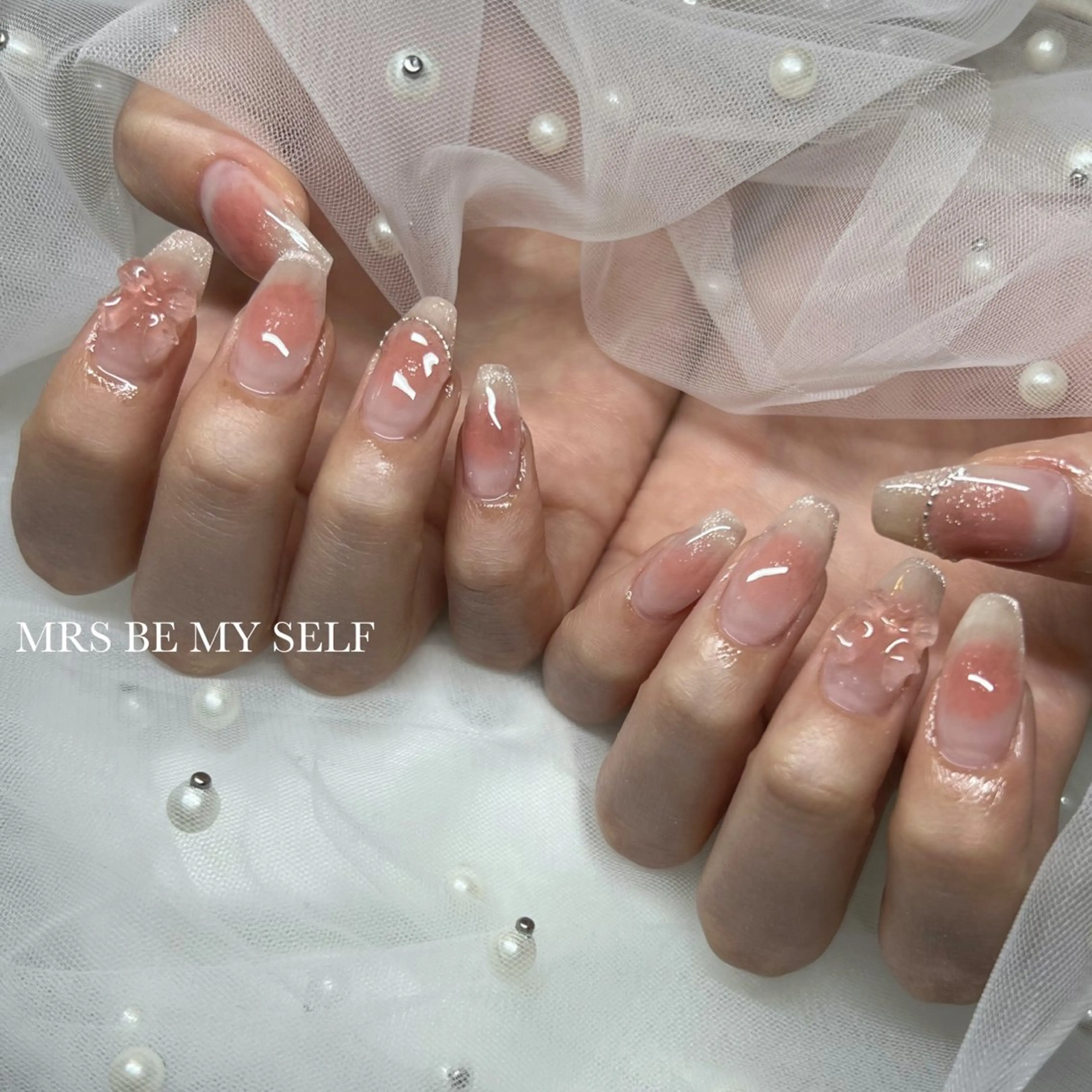 ネイル チークネイル 春ネイル MRS/ miyu🎀のネイルデザイン