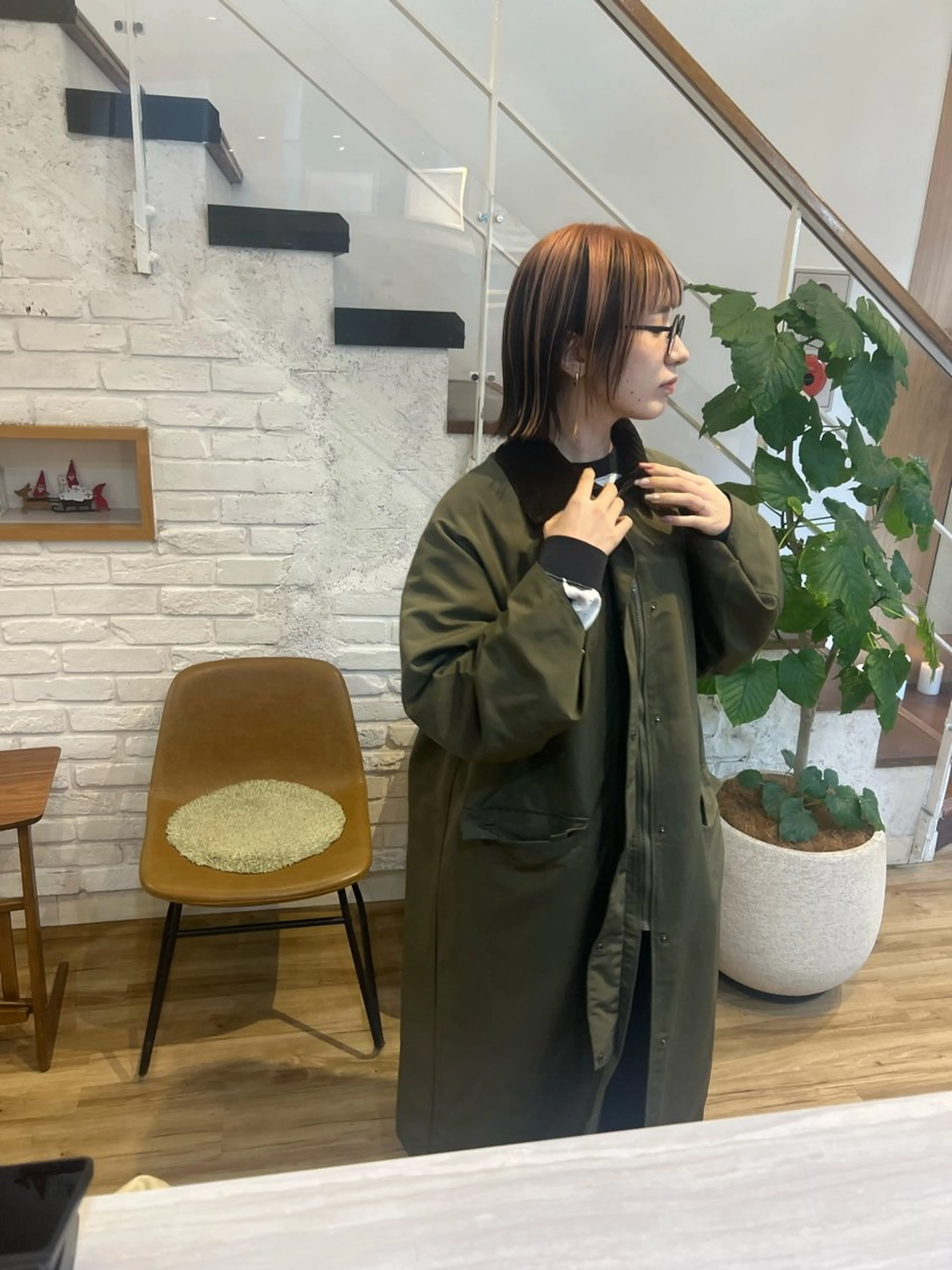 ミディアム カラー 池田理紗/ bob/メンズカットのヘアスタイル