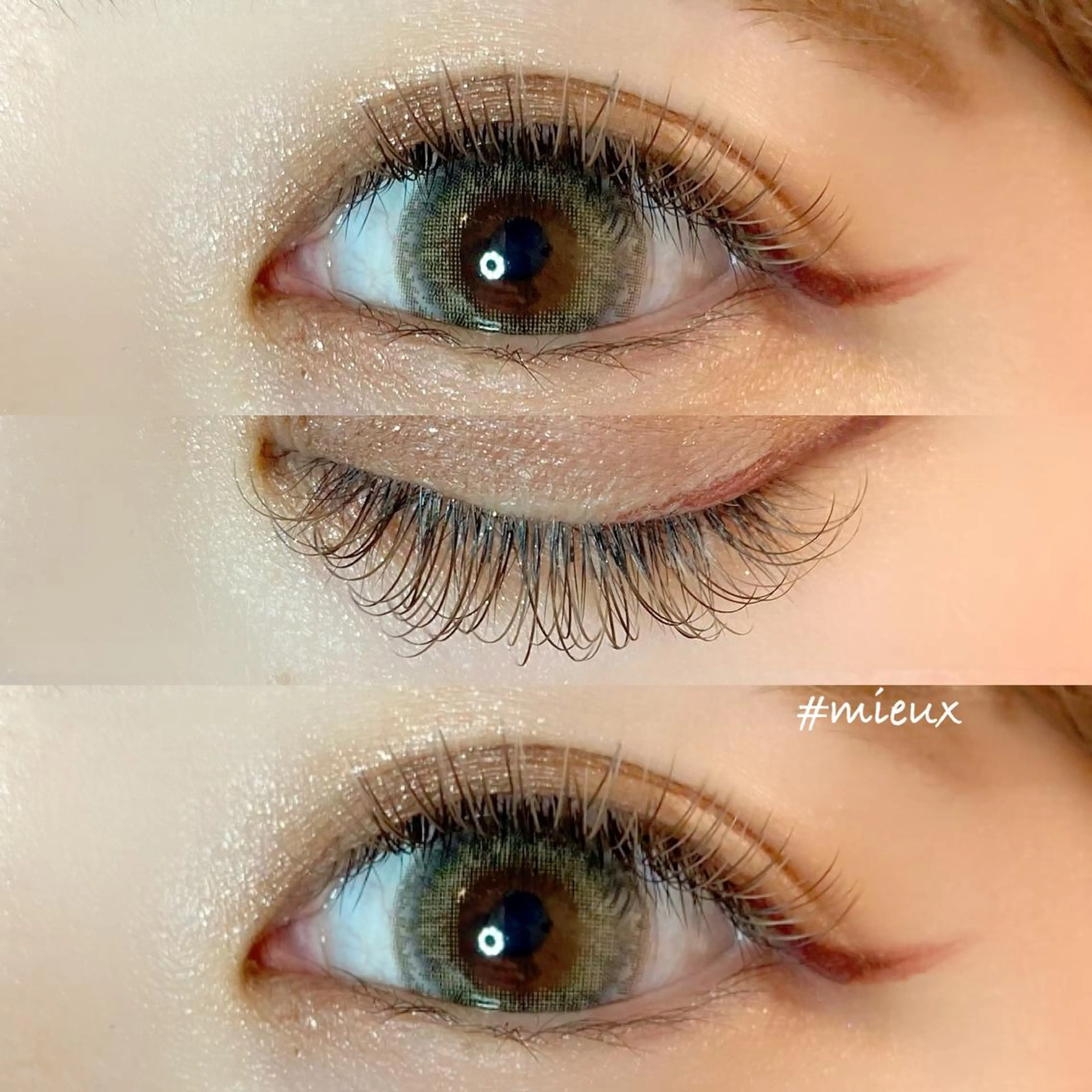 マツエク・マツパ カラーマツエク Dカール フラットラッシュ マツエク mieux _パリエク♡LED♡のマツエク・マツパデザイン