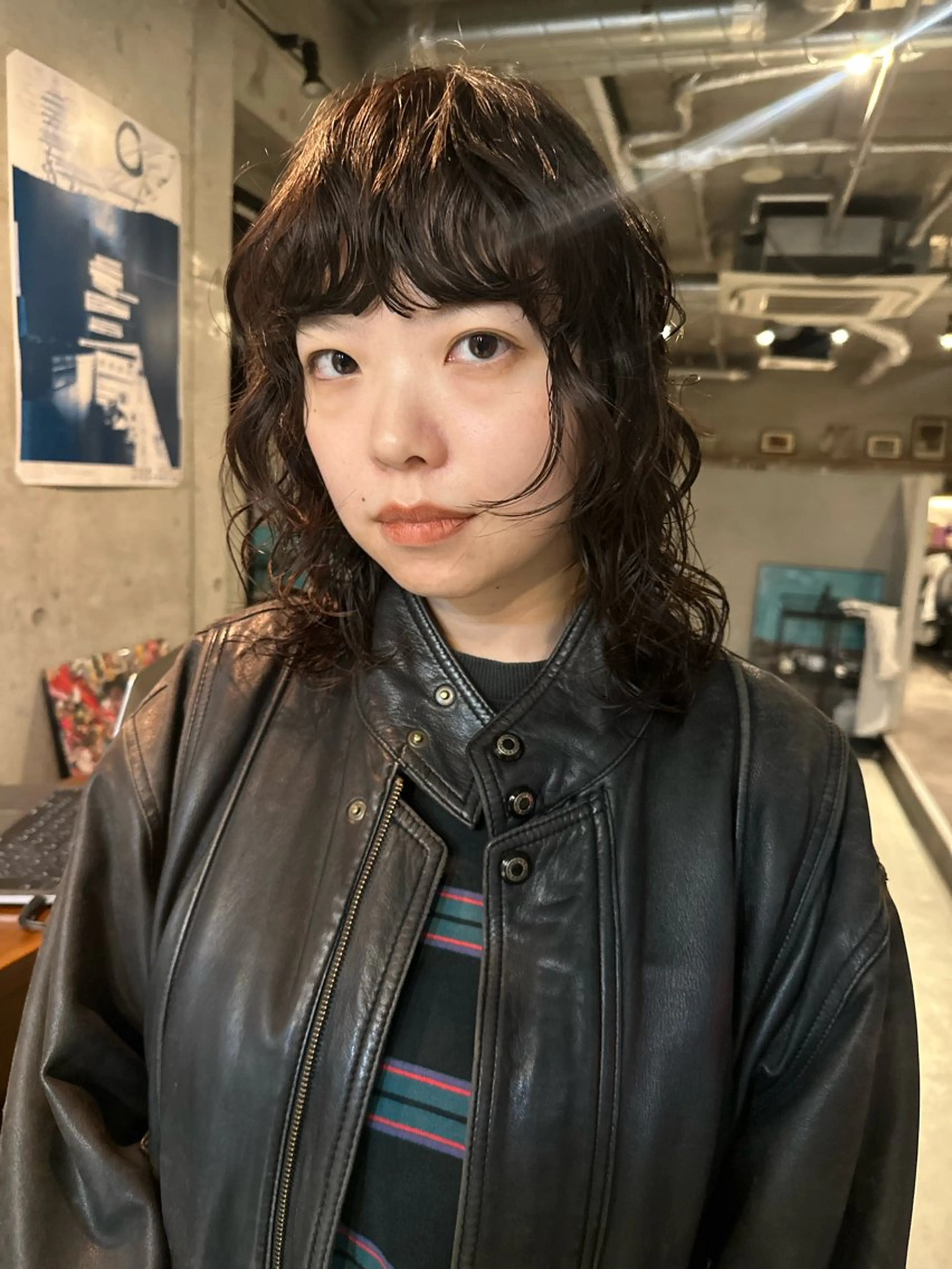 ミディアム パーマ カット ヘアカラー パーマ トリートメント 斎藤祐樹 /レイヤー/パーマのヘアスタイル