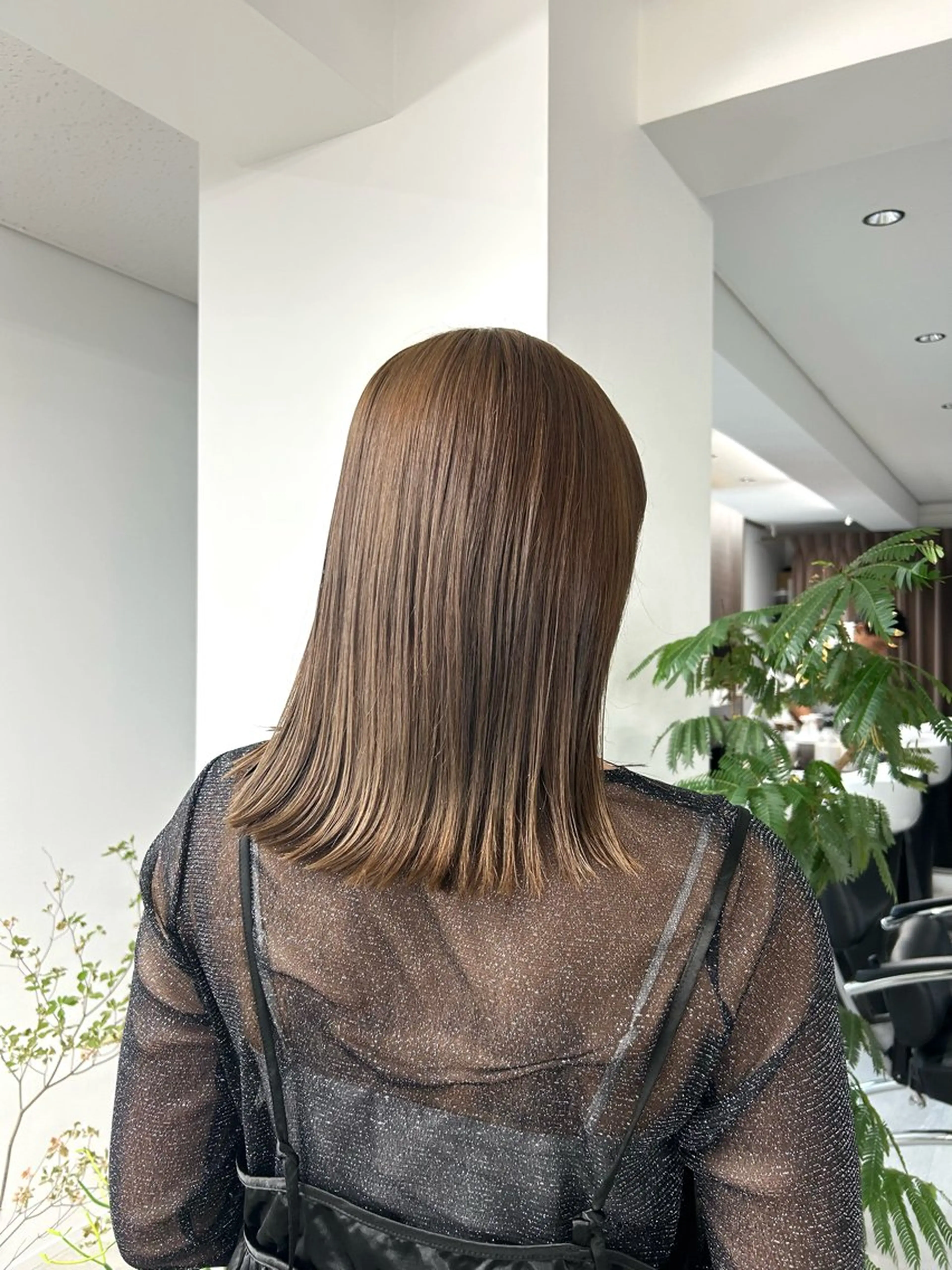 ミディアム カラー ♡透明感/艶カラー /haruka♡のヘアスタイル