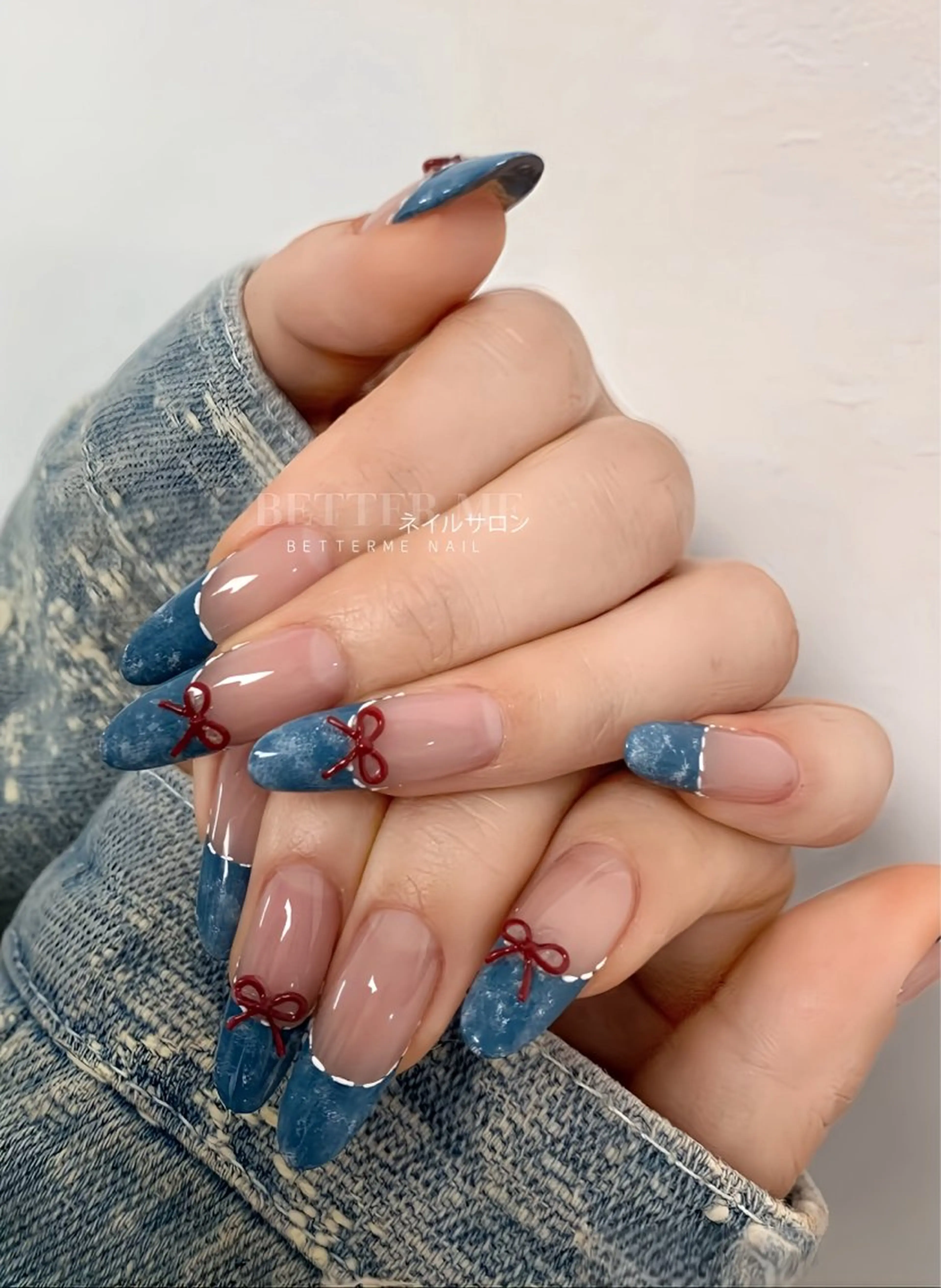 ネイル フレンチネイル ハンドネイル BETTER ME ネイルサロン池田公園のネイルデザイン