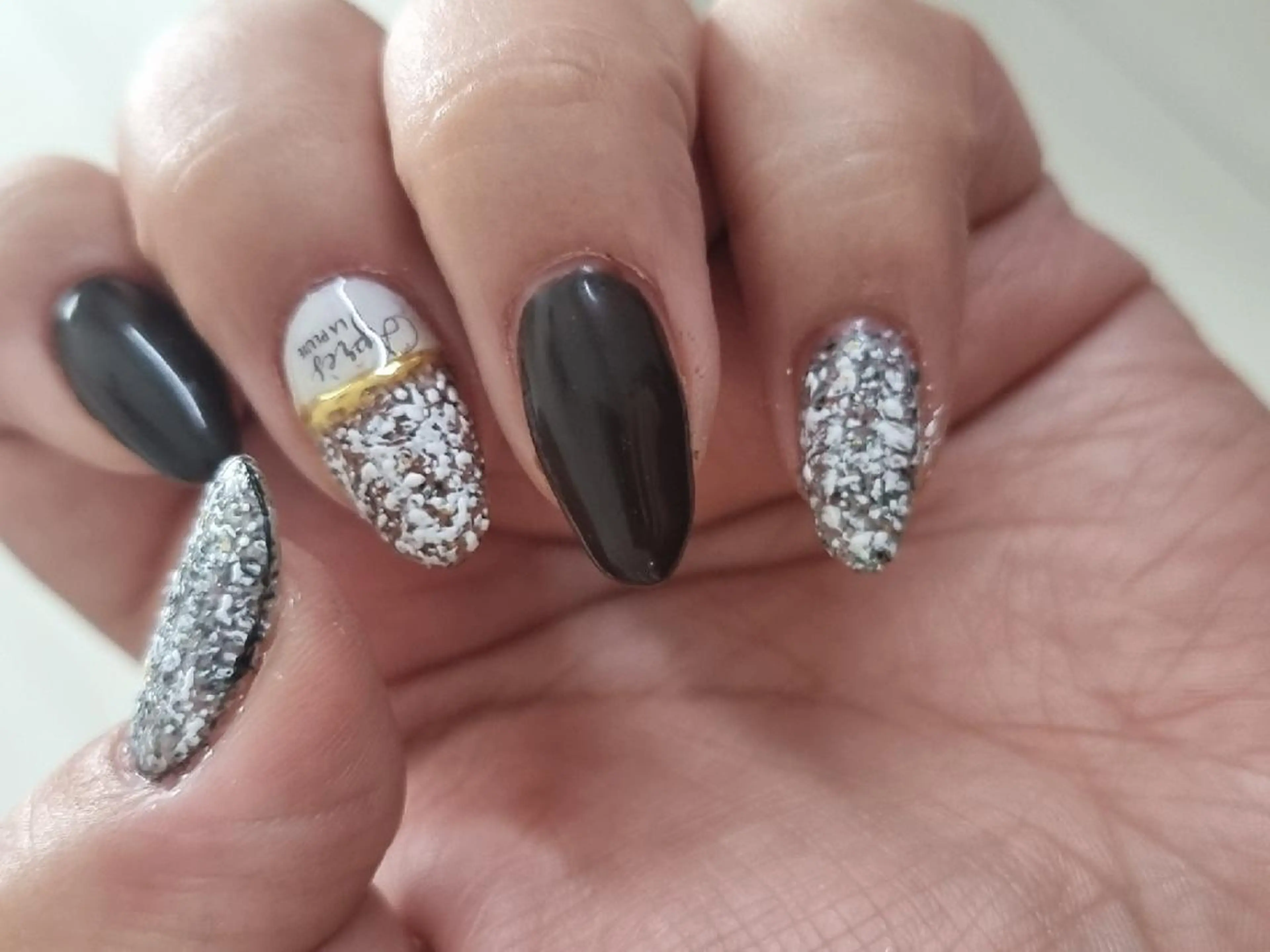 ネイル ツイードネイル 冬ネイル ハンドネイル Tsuki.所属・Nailsalon Tsuki.のネイルデザイン