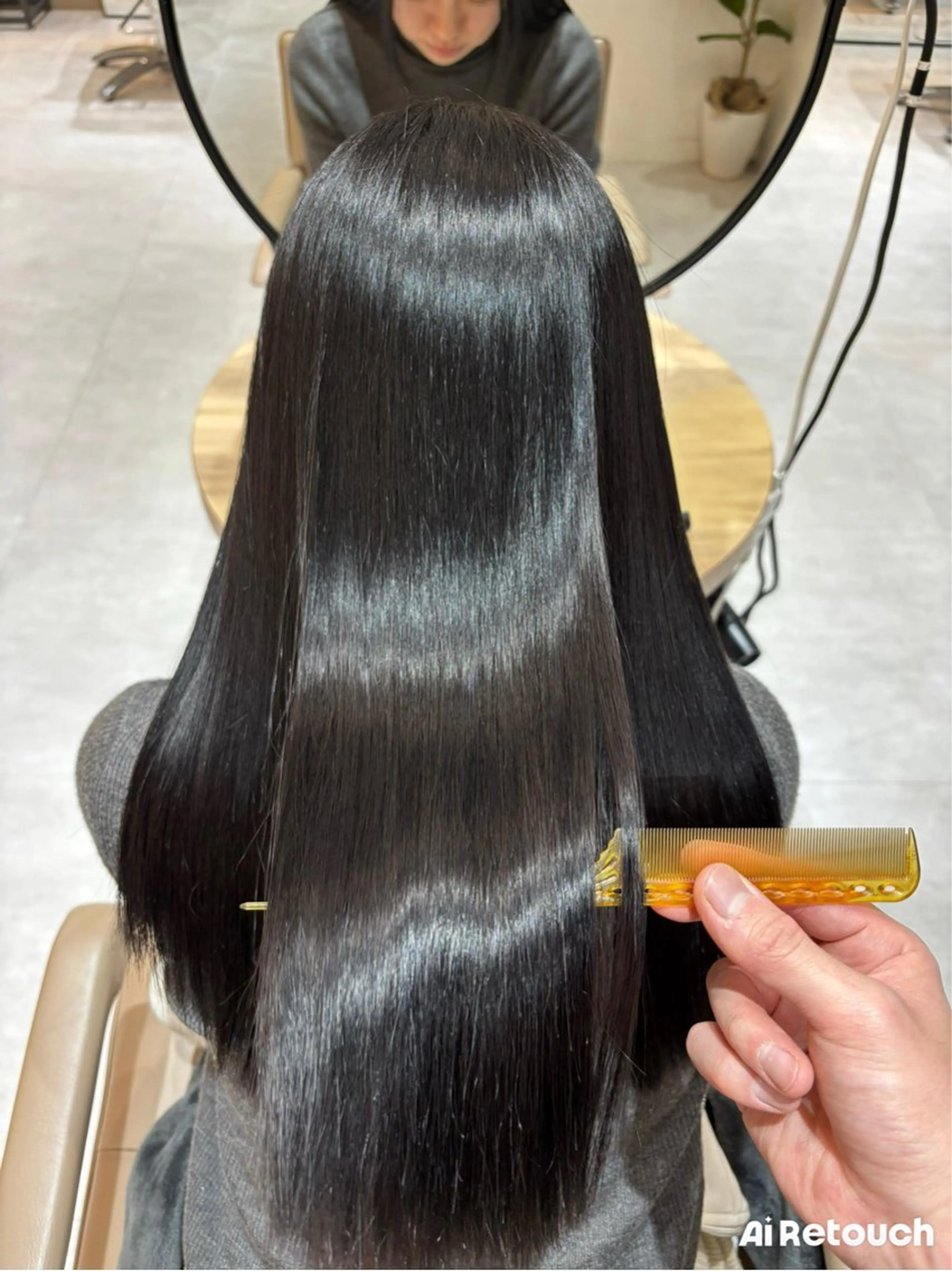 ロング 髪質改善 カット ヘアカラー トリートメント 京都駅/透明感カラー /髪質改善/岩崎拓郎のヘアスタイル