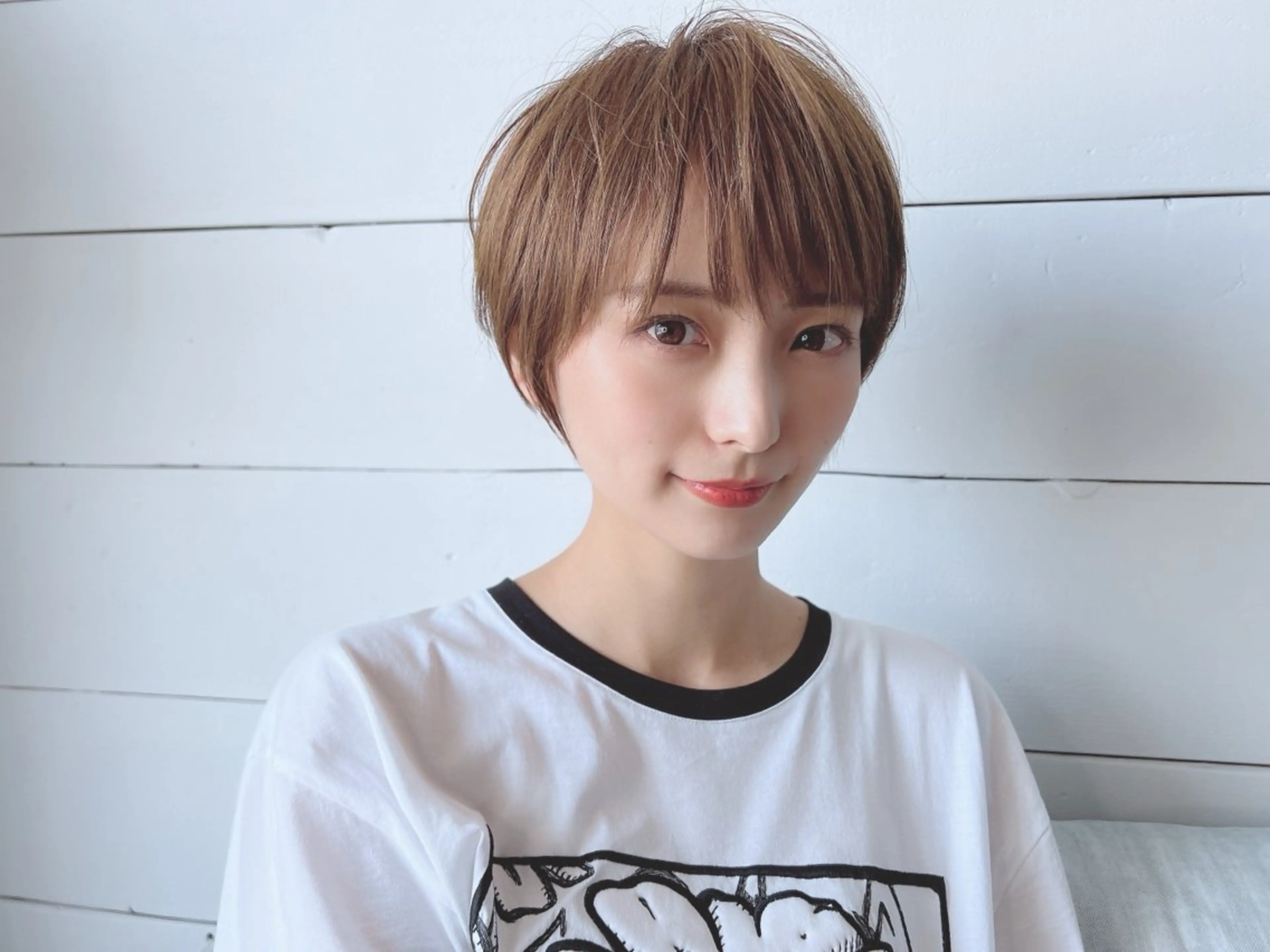 ショート 平塚/顔周りレイヤー /寒色/きゅうとのヘアスタイル