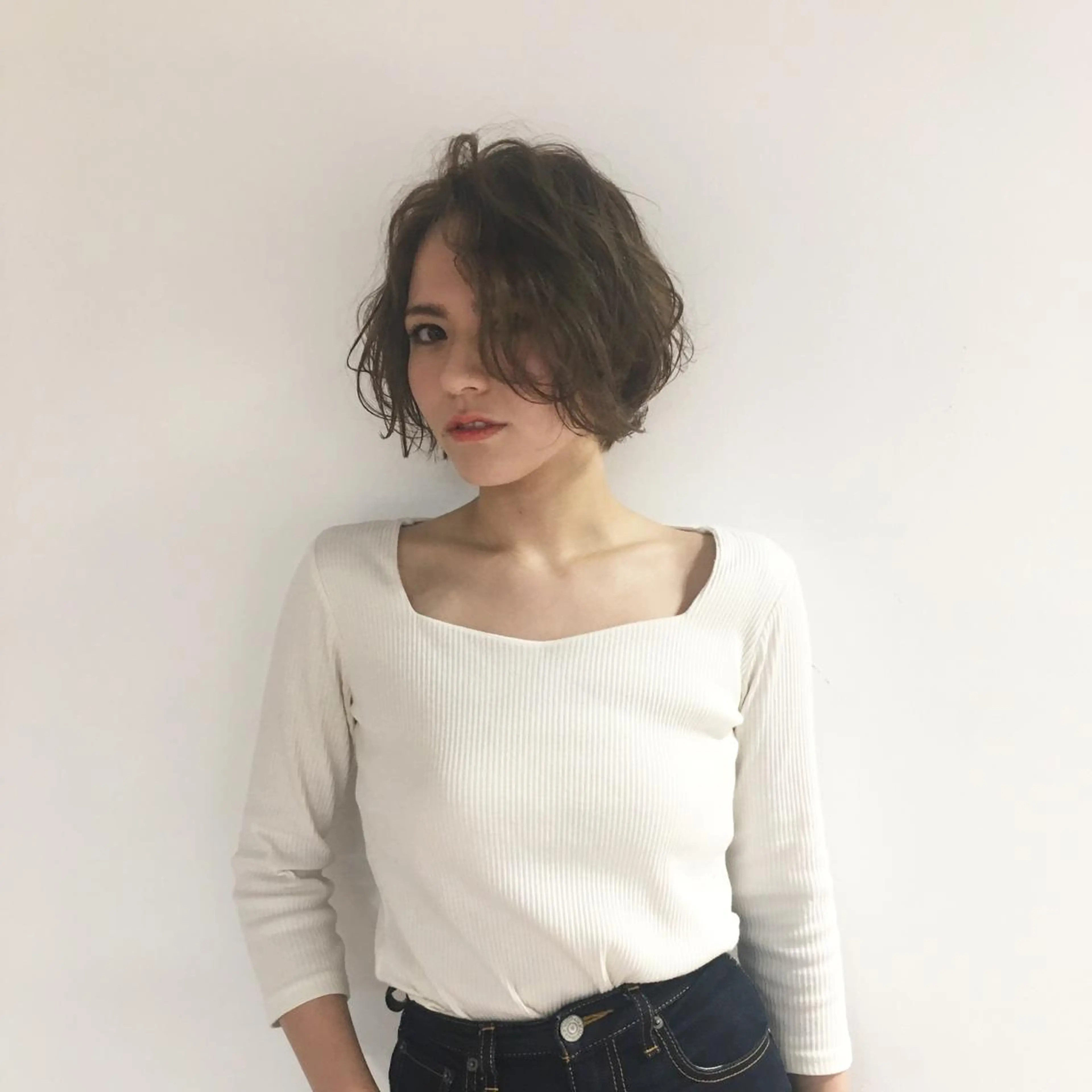 ショート カラー ブリーチカラー🌈 石垣翔太のヘアスタイル