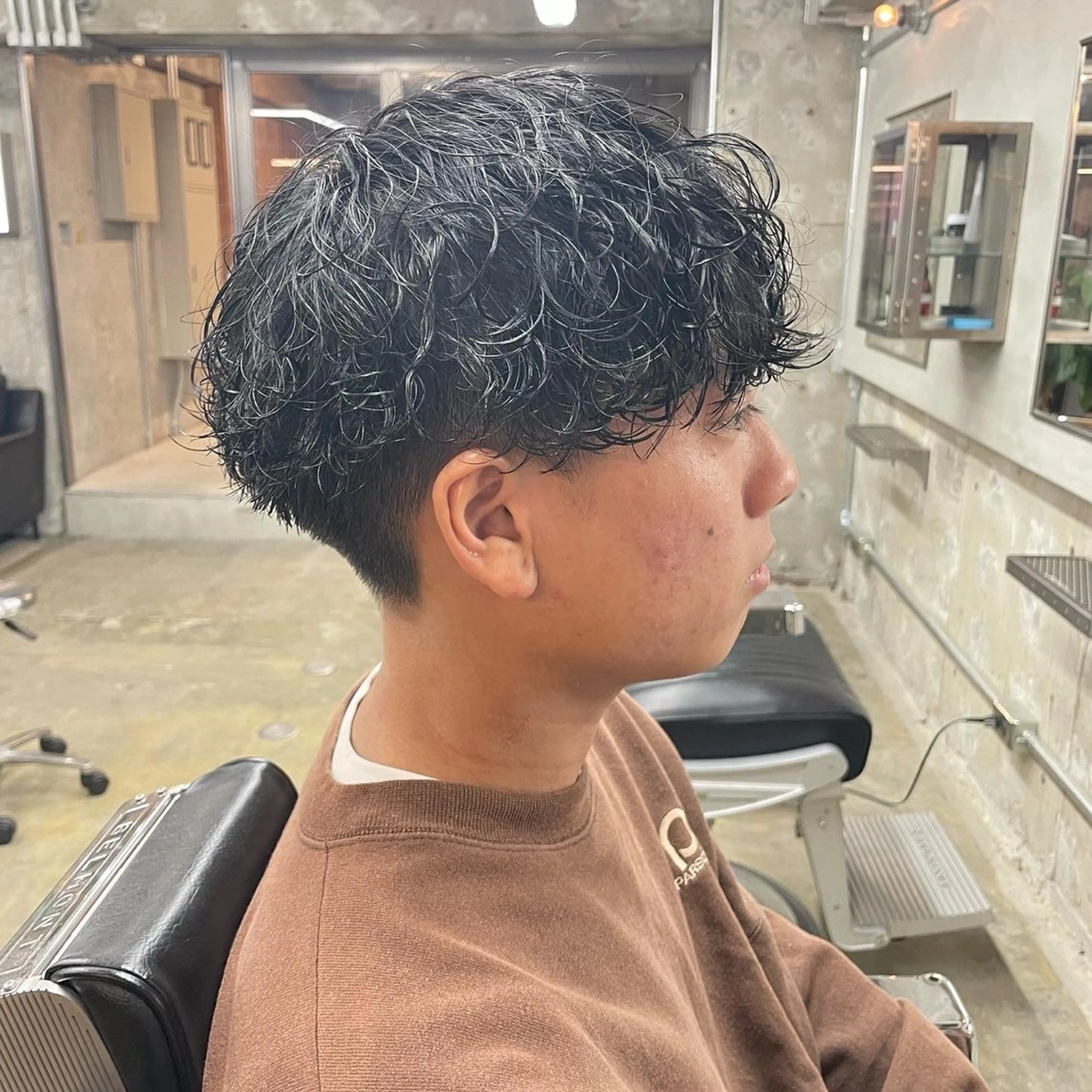 ショート カラー パーマ ヘアアレンジ メンズ 亀井隆汰/メンズ専門 パーマ特化美容師のヘアスタイル