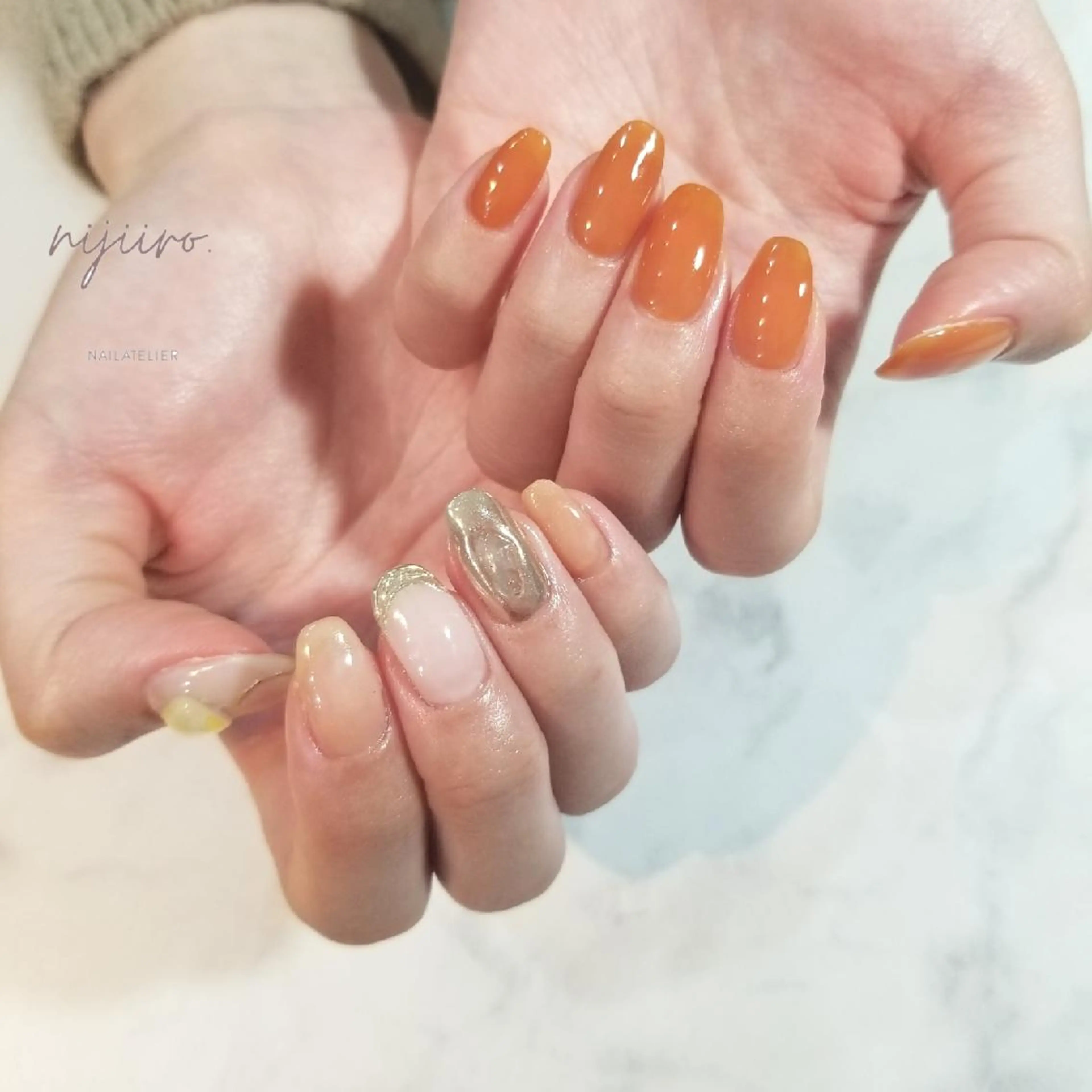 ネイル ハンドネイル nijiiro🌈 サトウのネイルデザイン