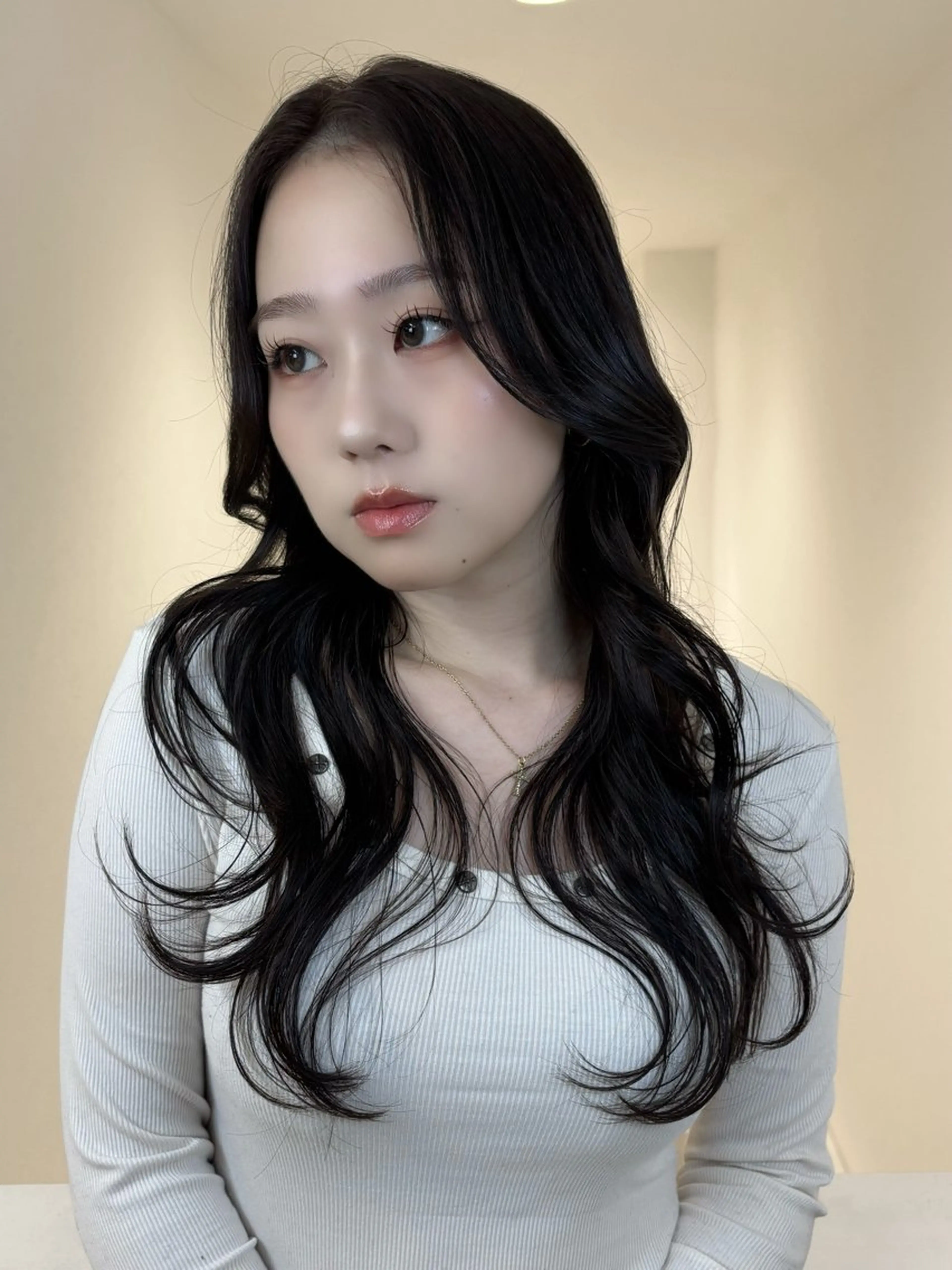 ロング カット トリートメント タカト/レイヤー /流行ヘア/髪質改善のヘアスタイル