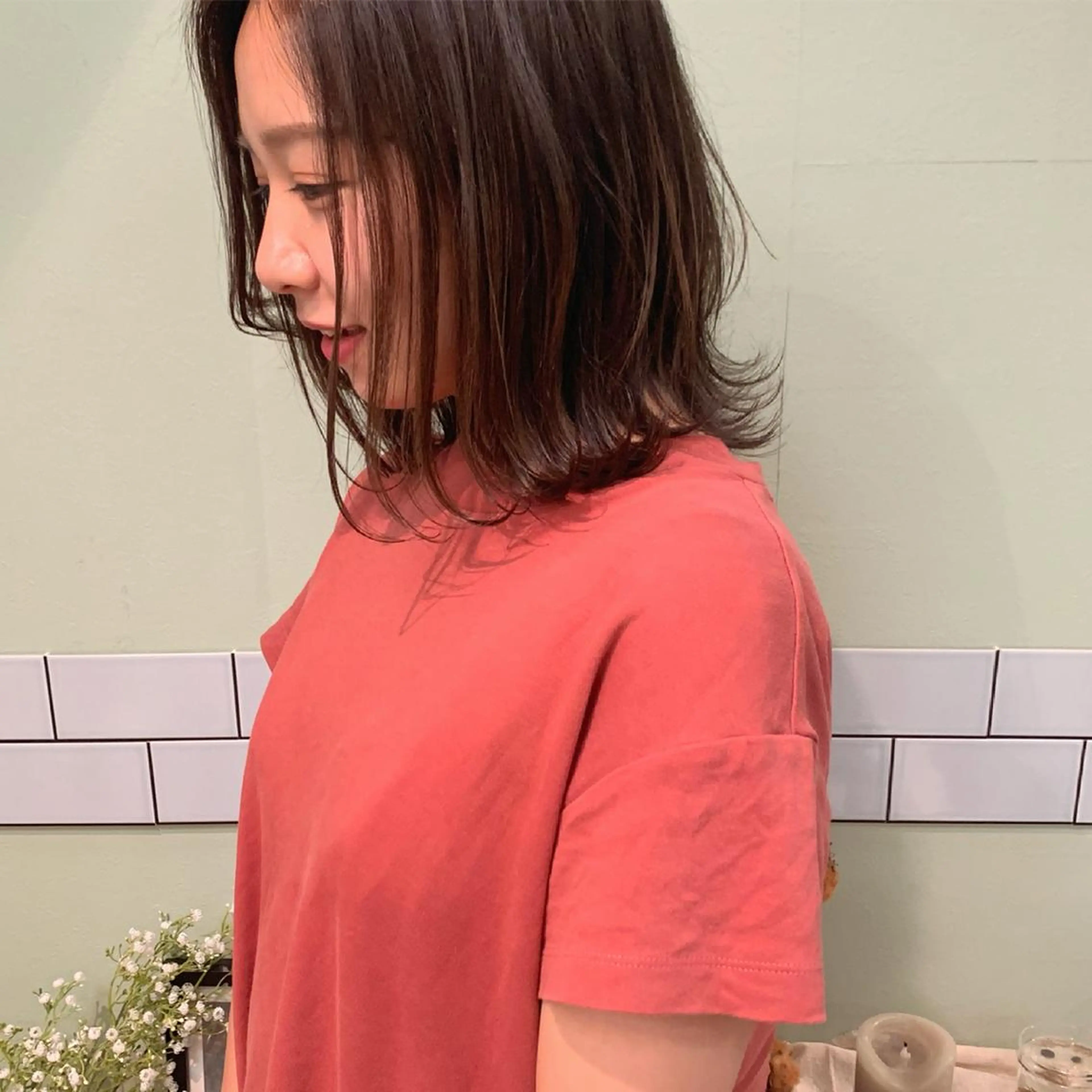 ミディアム カラー ハイライトカラー ハイライト ﾊｲﾄｰﾝ/ｼｮｰﾄ 村上淳乃🐥のヘアスタイル