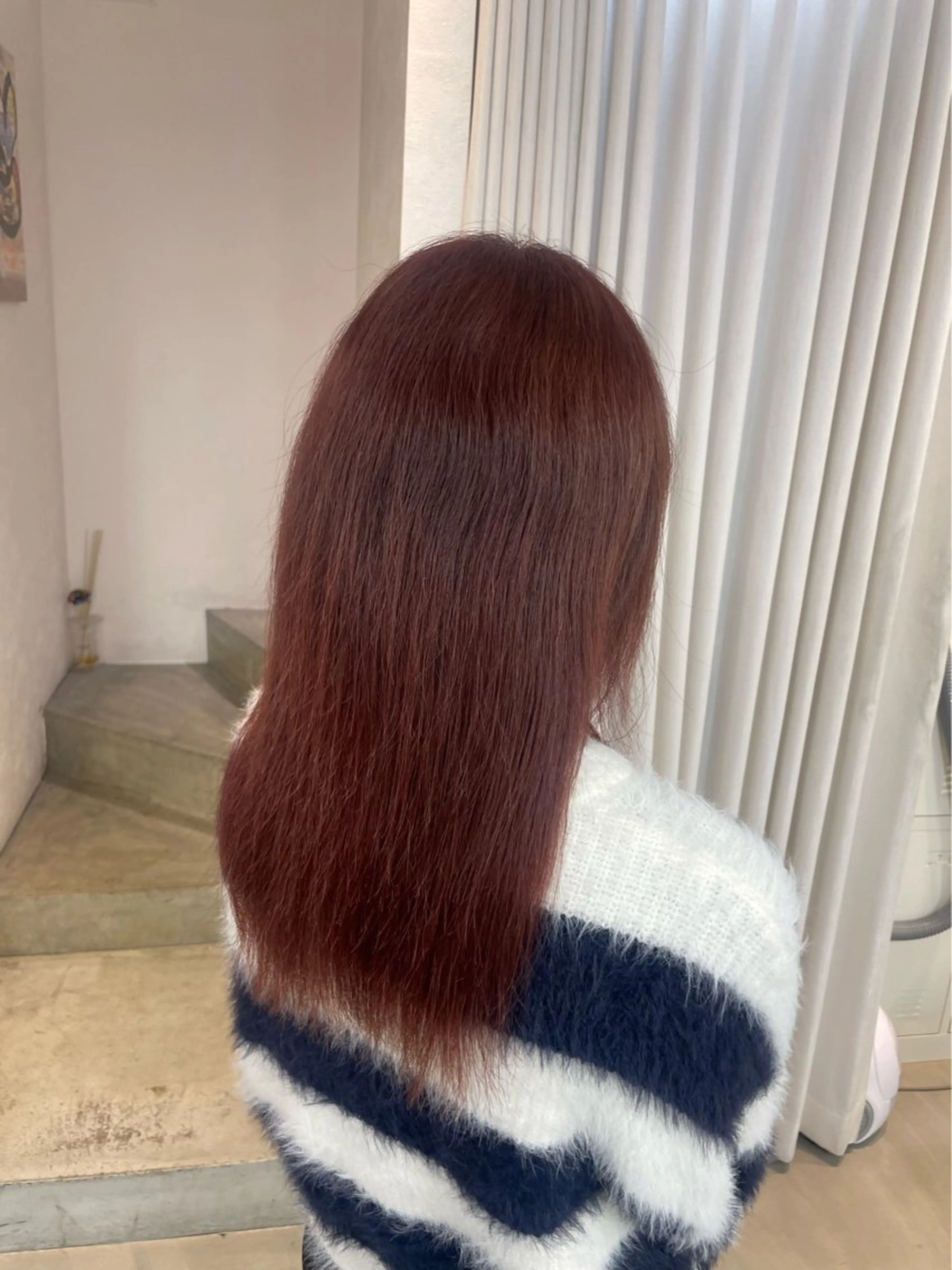 セミロング ヘアカラー 安井まゆ _Box mico.のヘアスタイル