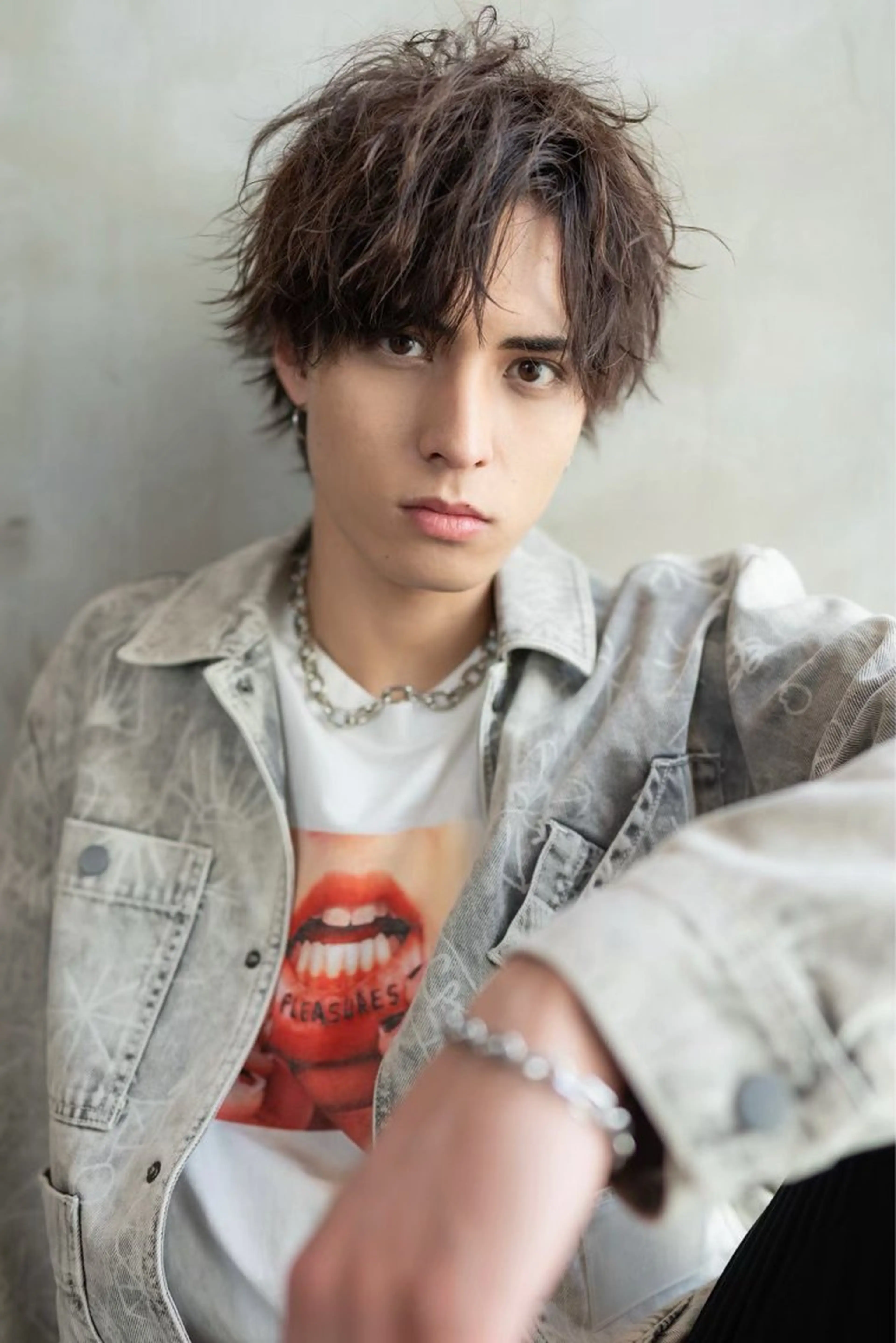 ショート パーマ メンズ ⚡メンズパーマフ ェードカットTomyのヘアスタイル