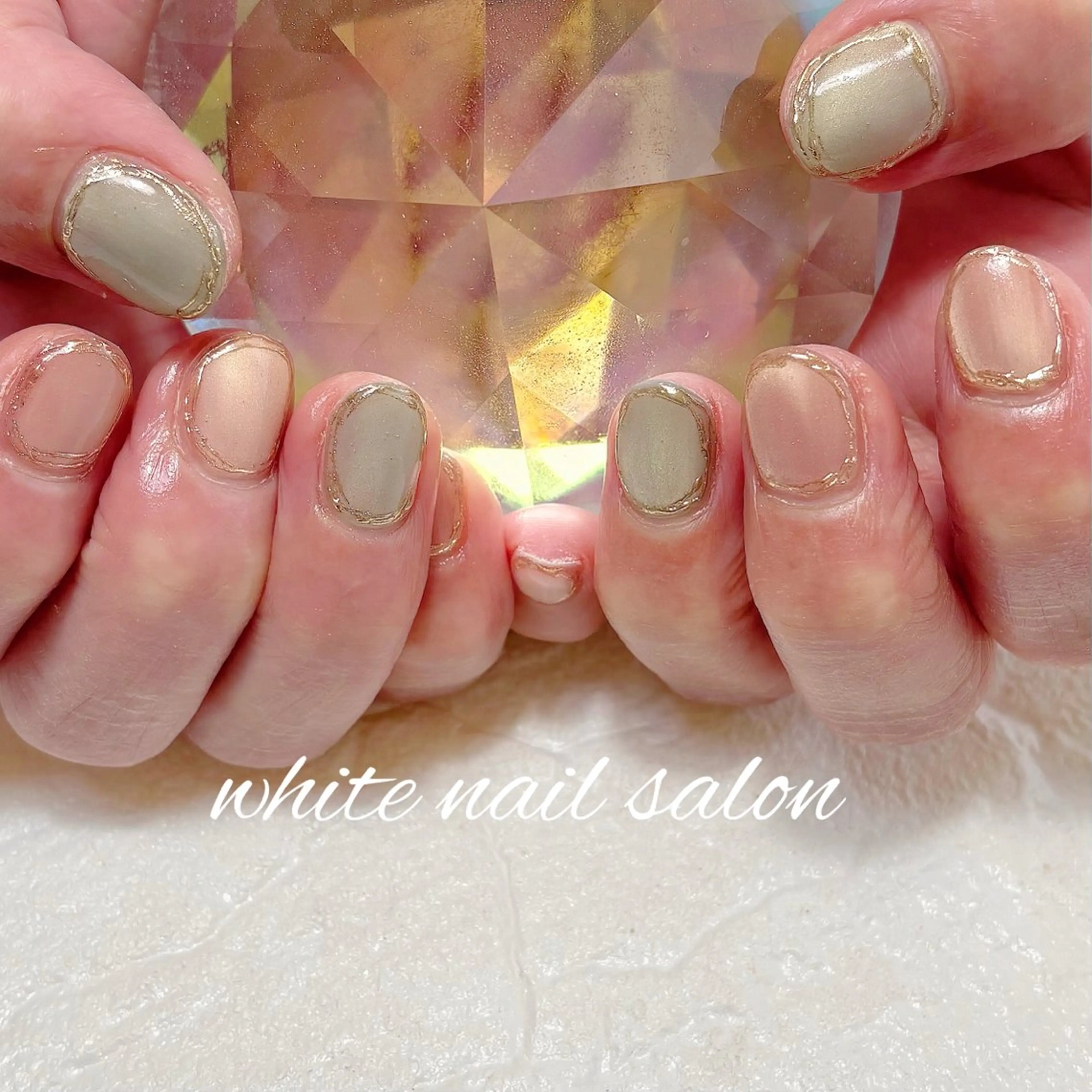 ネイル フットネイル ラメ(グリッター) ハンドネイル white nail salonのネイルデザイン