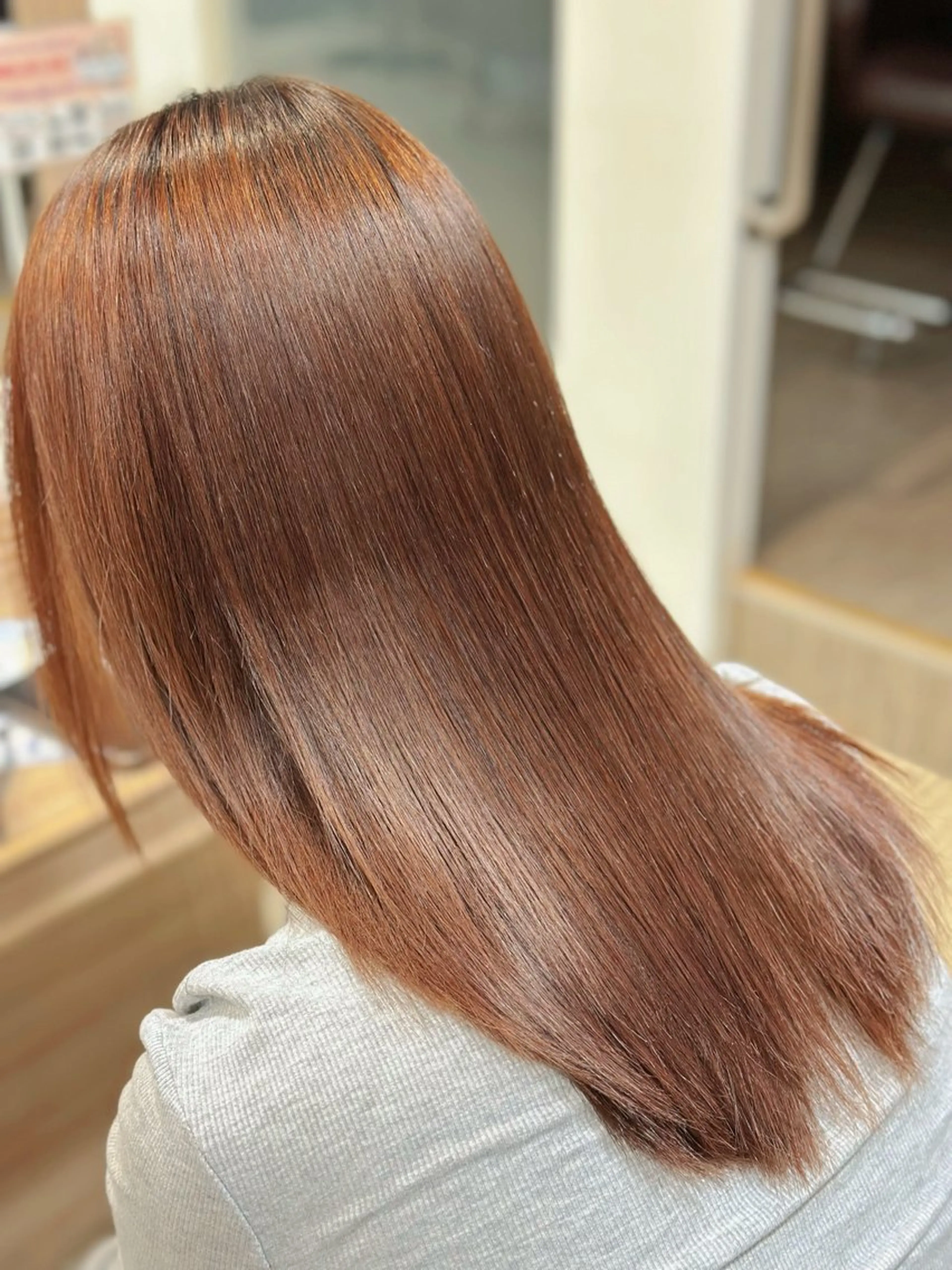 ロング カラー パーマ カット 縮毛矯正 トリートメント 遠藤 千陽のヘアスタイル