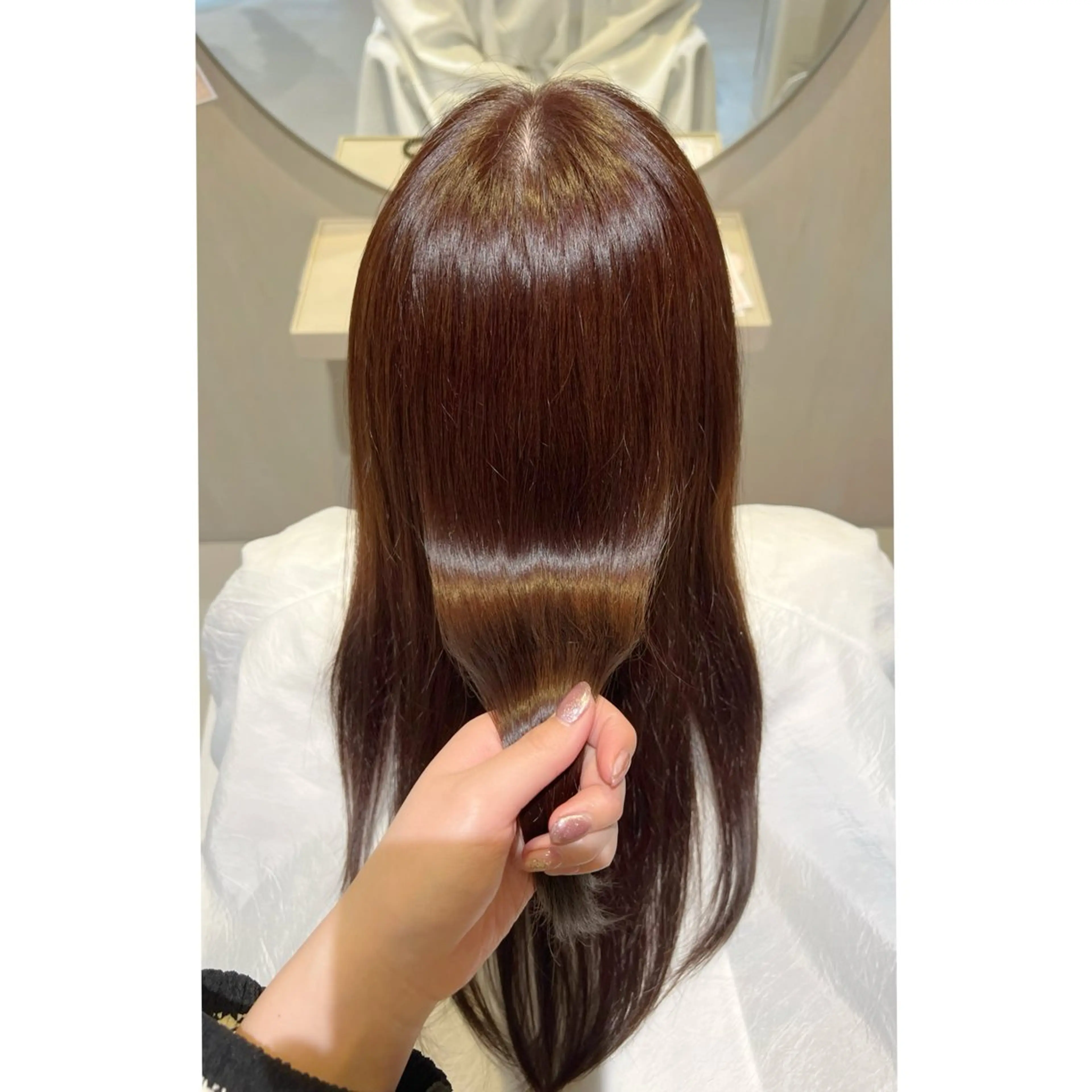 ロング カラー ベージュカラー ピンクカラー ピンクベージュ カット ヘアカラー 坂野 美葵のヘアスタイル