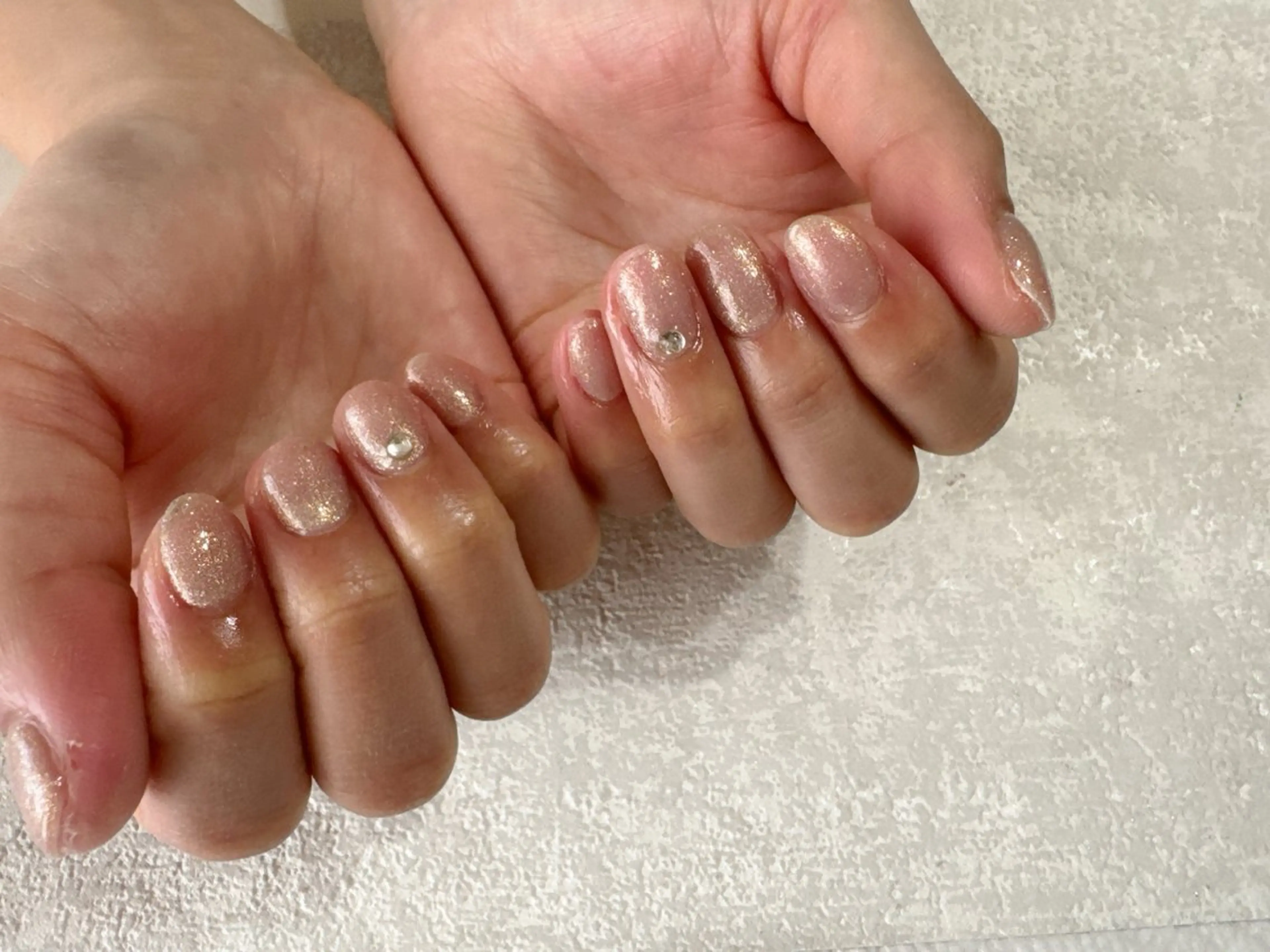 ネイル オーロラネイル フットネイル フレンチネイル ジェルネイル 韓国ネイル kikinail 溝の口のネイルデザイン