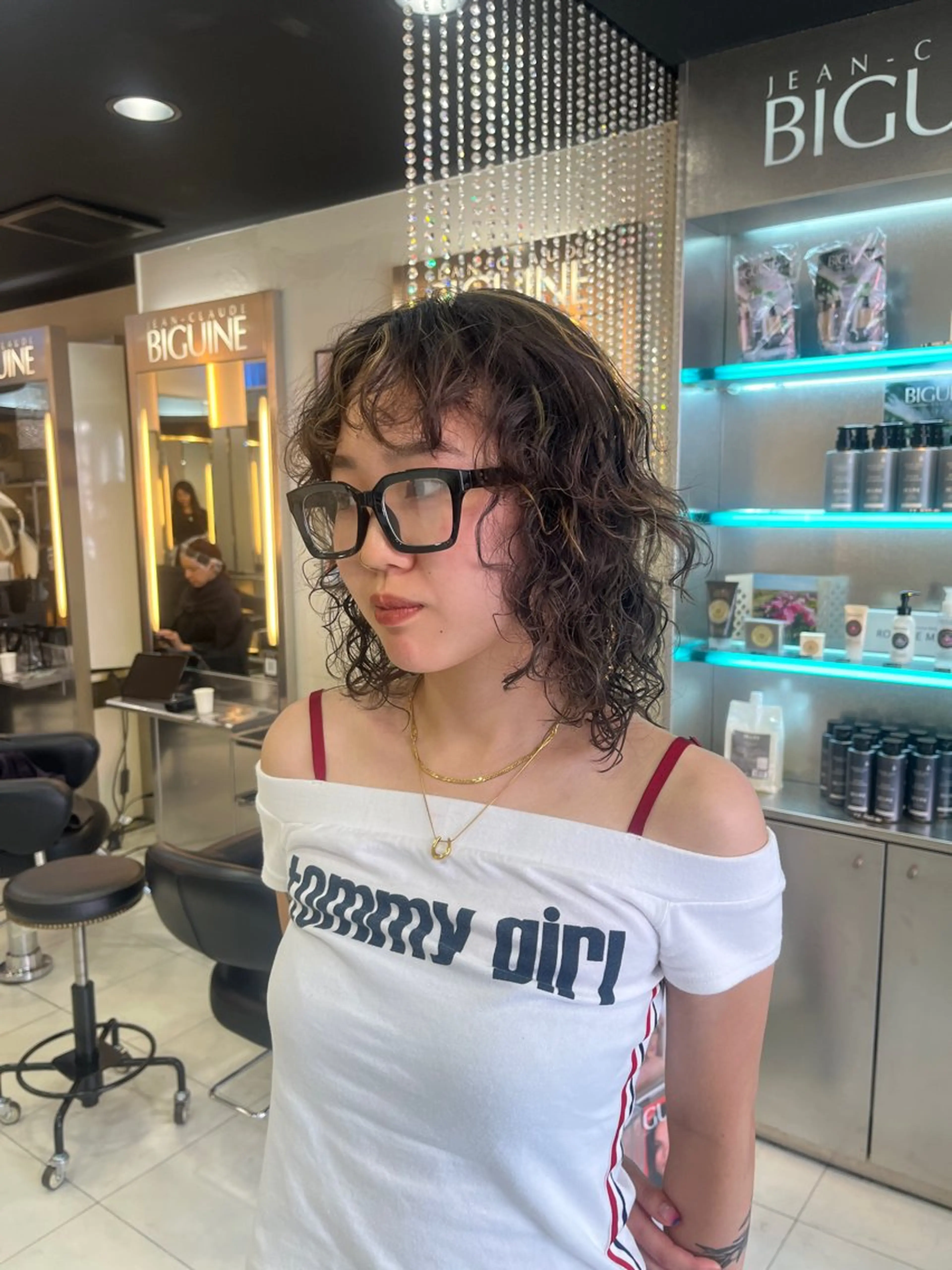 ミディアム カラー パーマ ヘアカラー ルナ/モデル募集🎀 /バレイヤージュのヘアスタイル