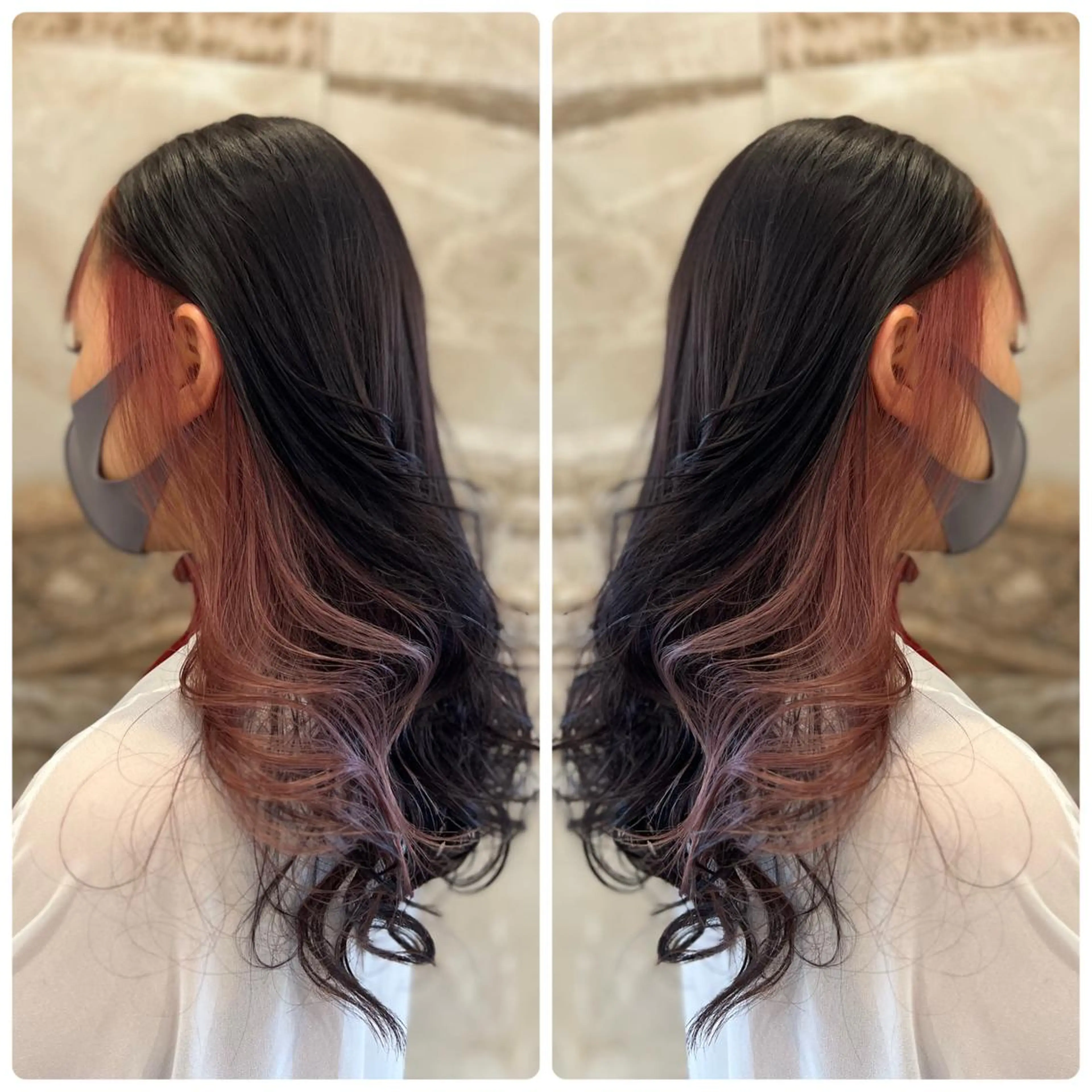 セミロング カラー ピンクカラー ホワイトピンク ヘアカラー トリートメント 小山内 龍一郎 店長のヘアスタイル