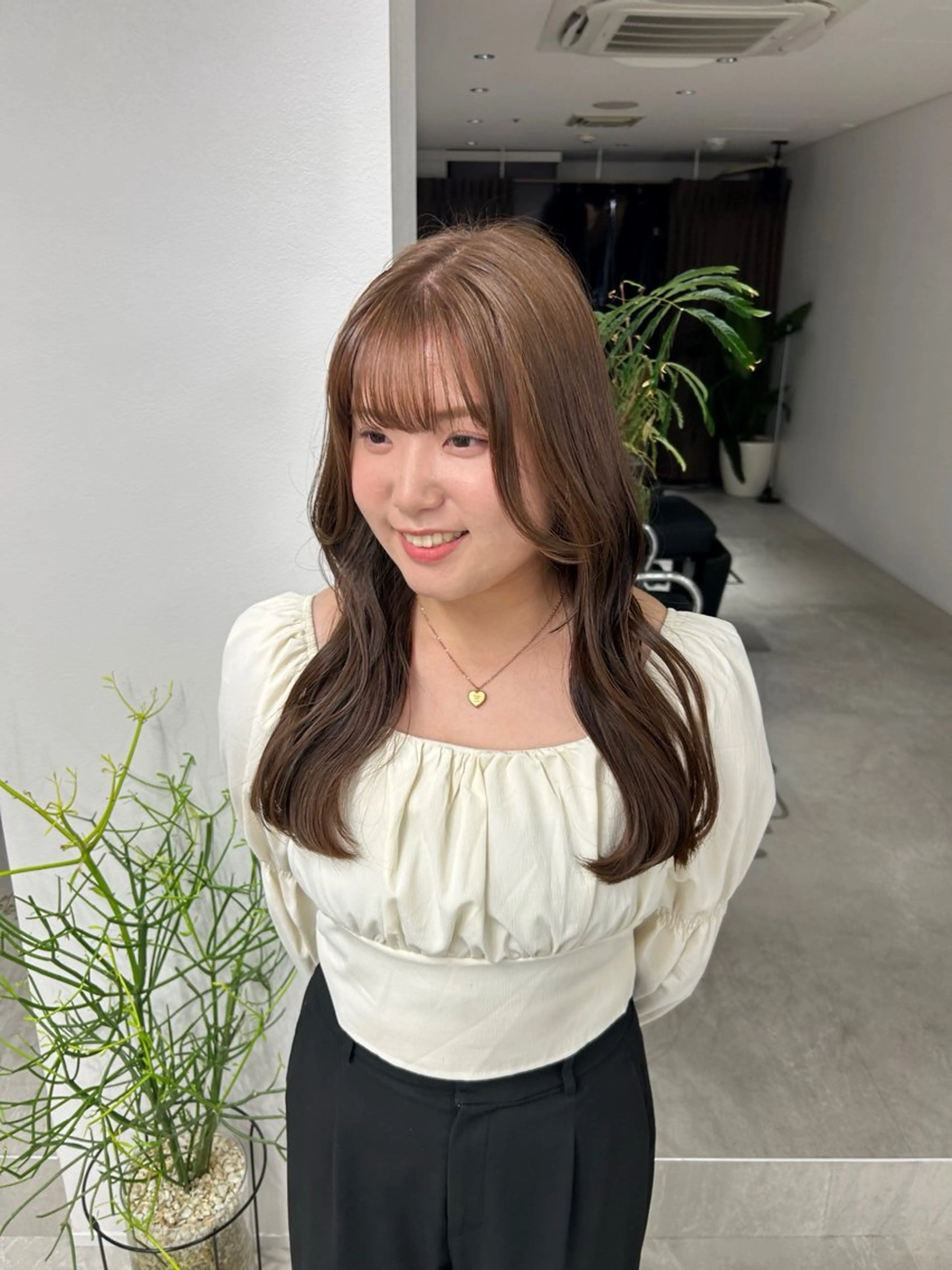 セミロング カラー ♡透明感/艶カラー /haruka♡のヘアスタイル