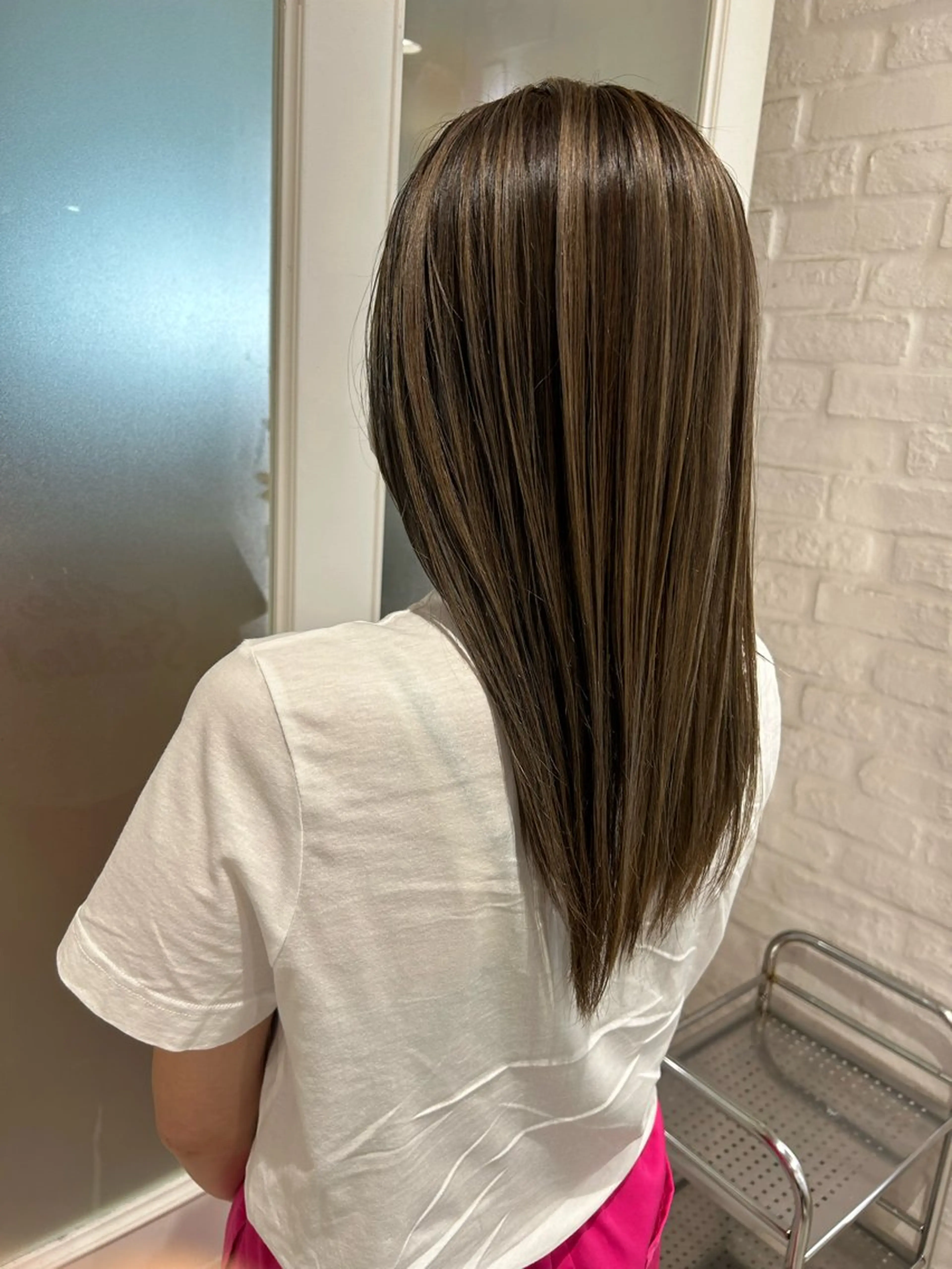 ロング カラー バレイヤージュ ブリーチ レイヤーカット ヘアカラー 🍀透明感抜群🍀/ ハイトーンカラーのヘアスタイル