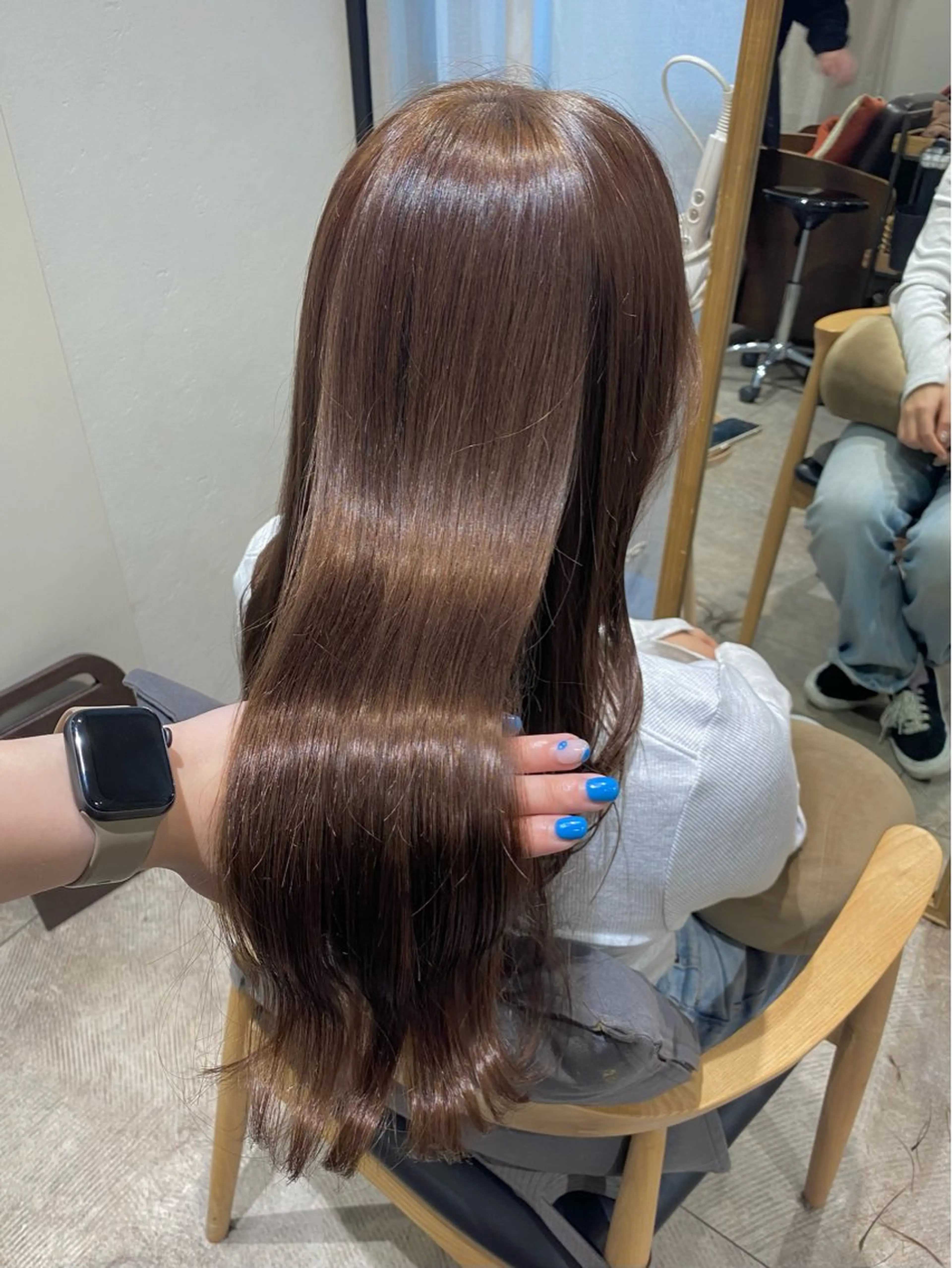 ロング カラー ヘアカラー 透明感カラー/韓国 ヘア🩶yuri🩵のヘアスタイル