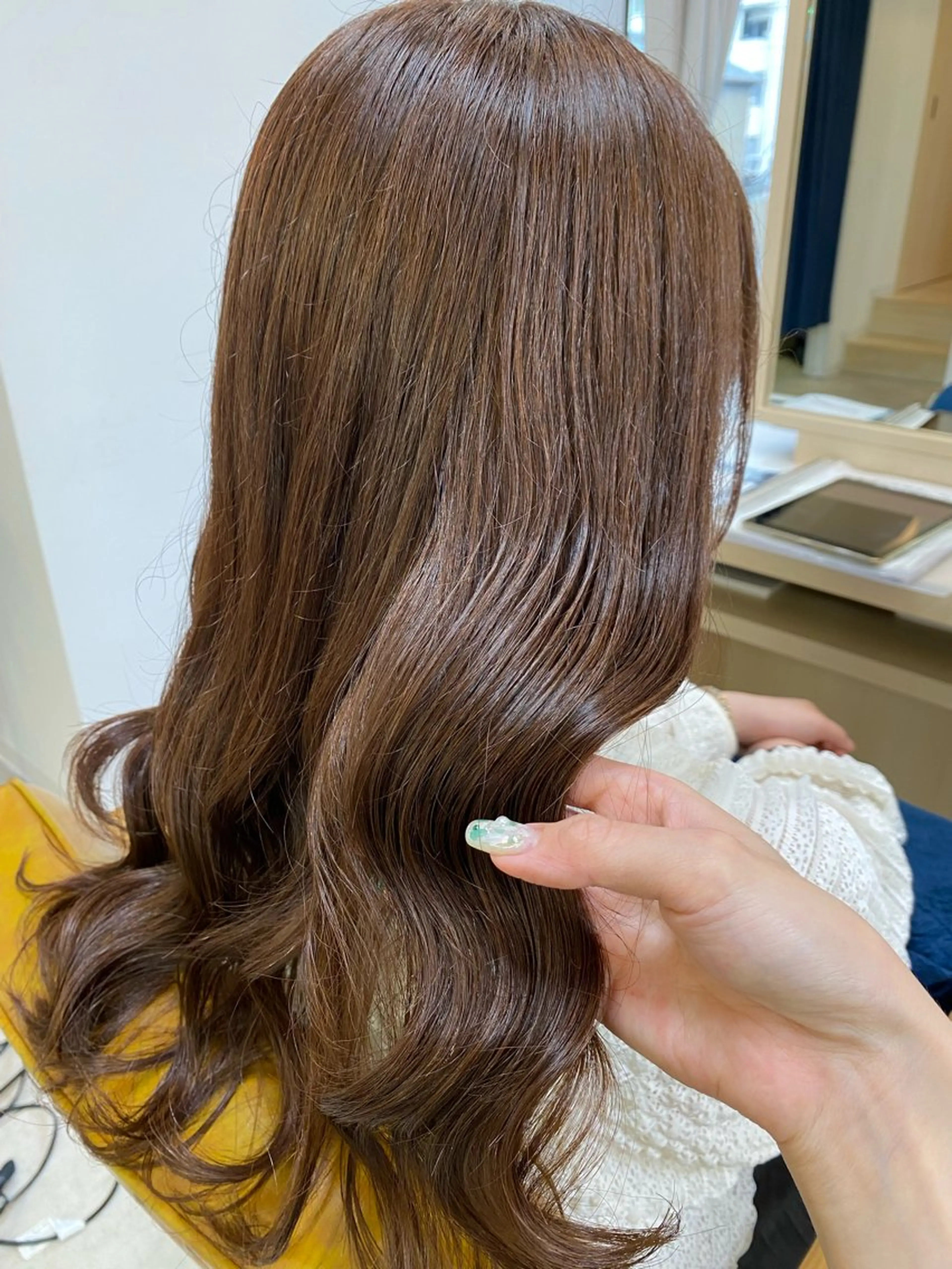 ロング ヘアカラー 顔まわりカット/金山 /大園芽依のヘアスタイル