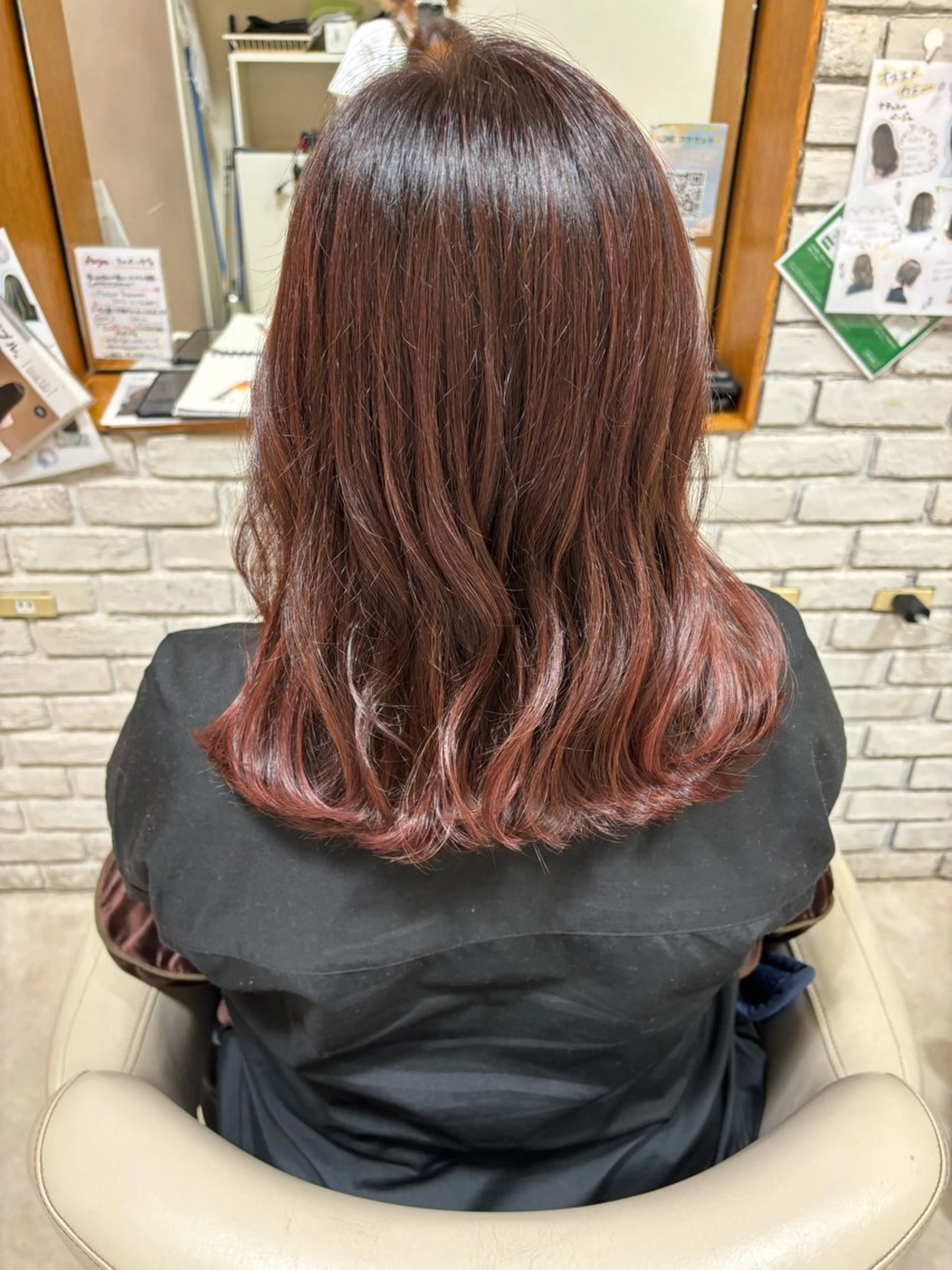 ミディアム カラー 南 颯七のヘアスタイル
