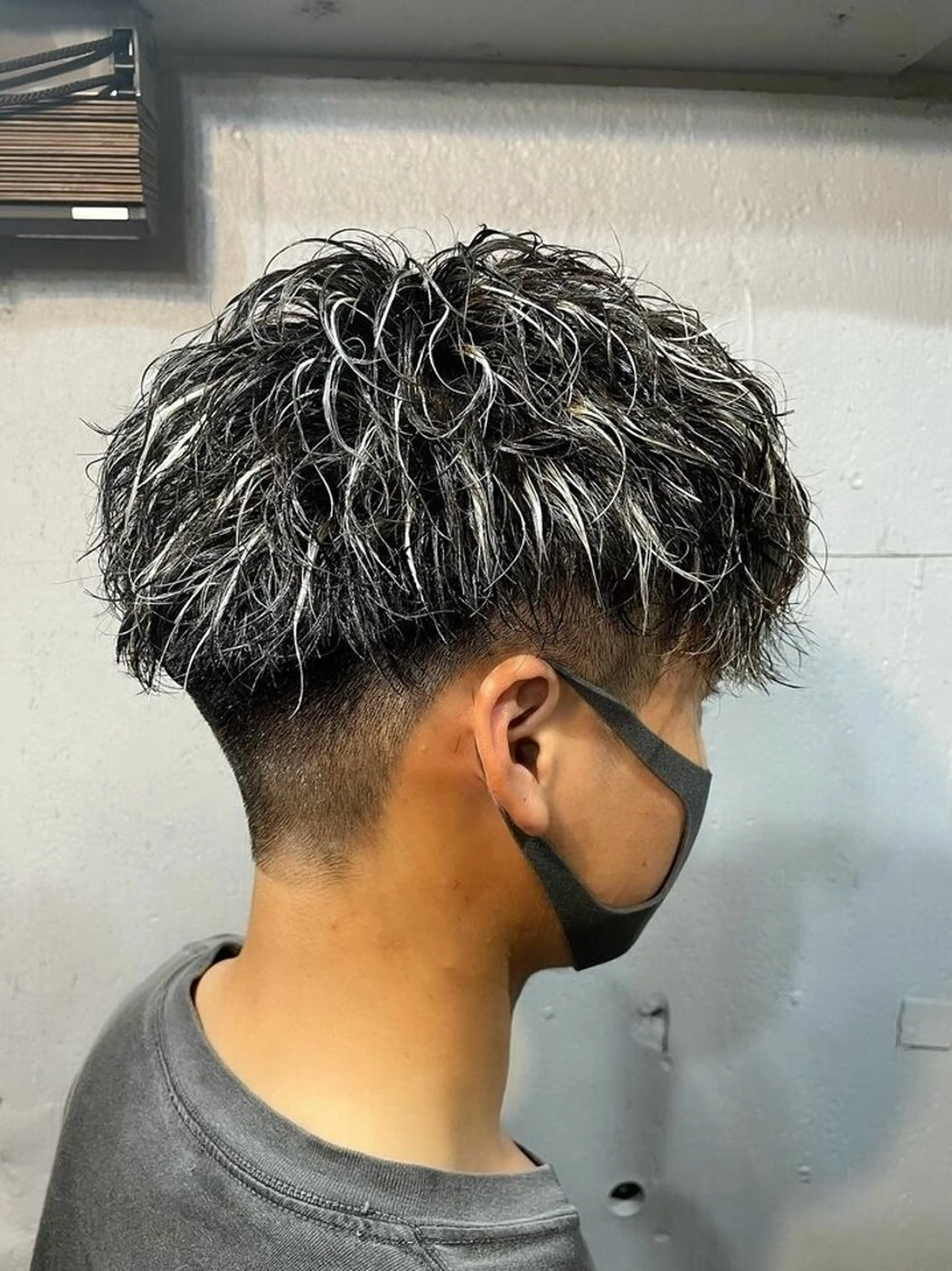 ショート カラー パーマ メンズ メンズパーマ特化 ふうきのヘアスタイル