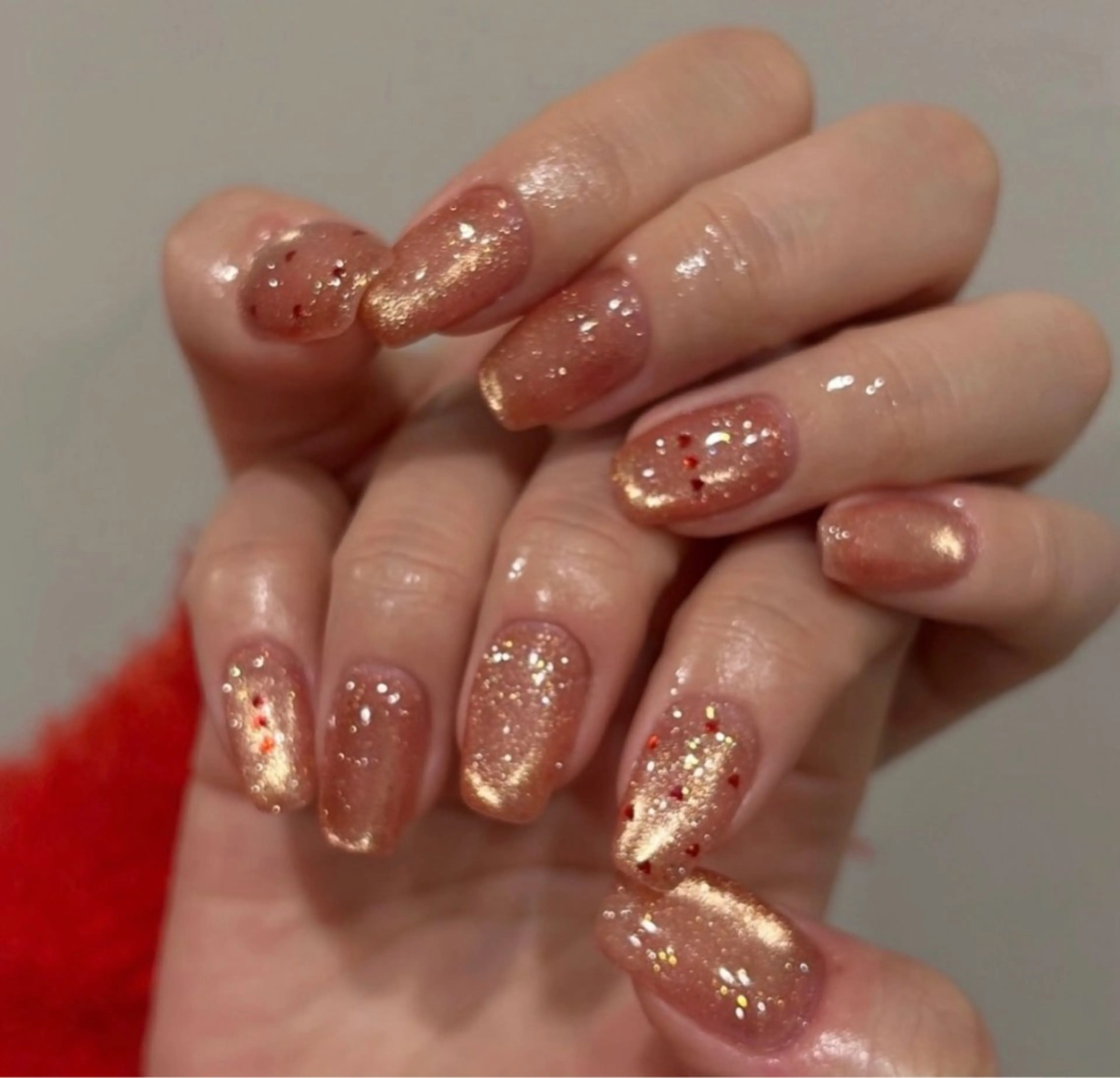 ネイル アートネイル オーロラネイル 桜ネイル ドット フレンチネイル ハンドネイル Floria nail salonのネイルデザイン