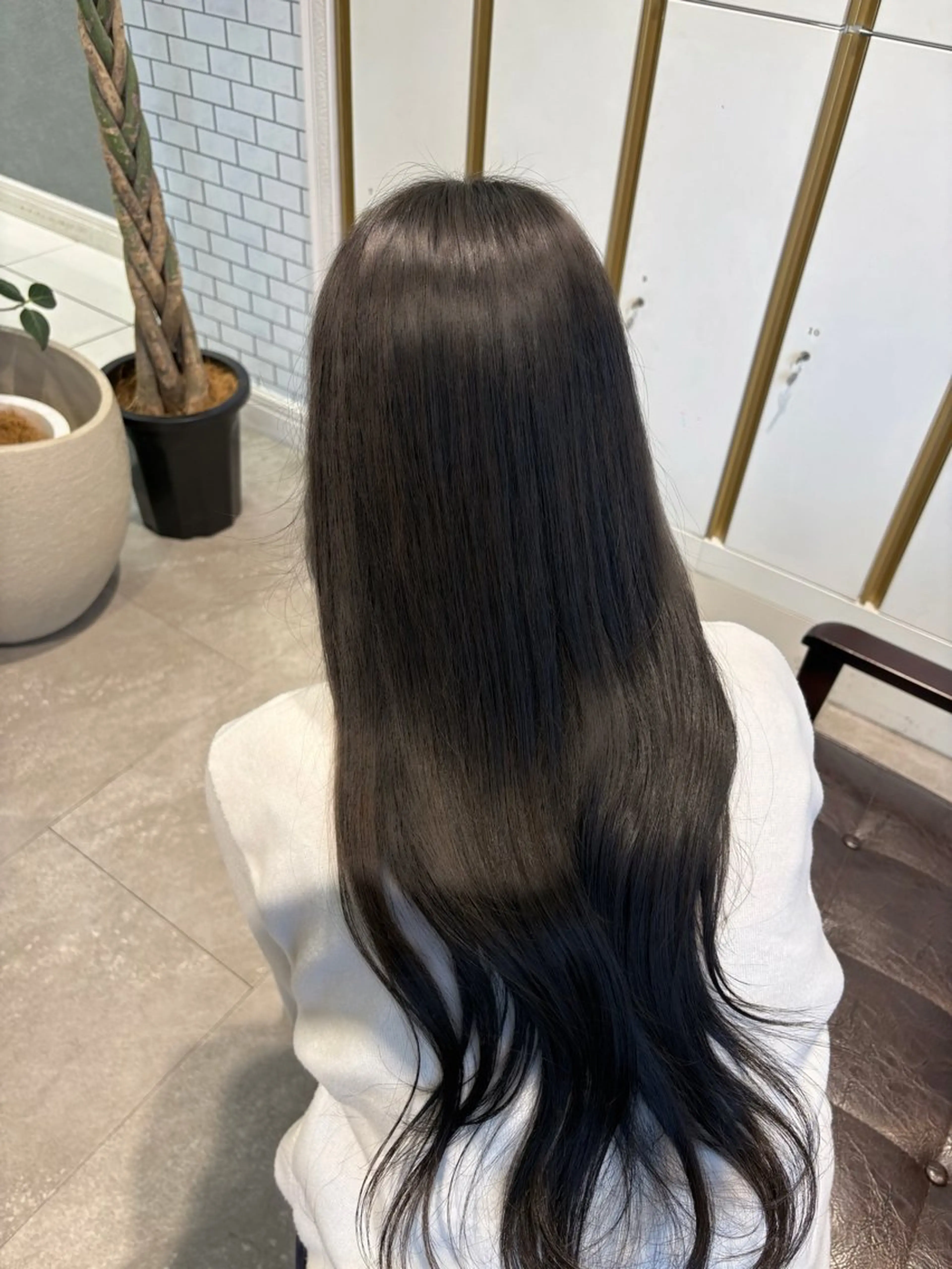 ロング トリートメント カット ヘアカラー トリートメント 艶髪/透明感カラー 🫧韓国ヘアのヘアスタイル