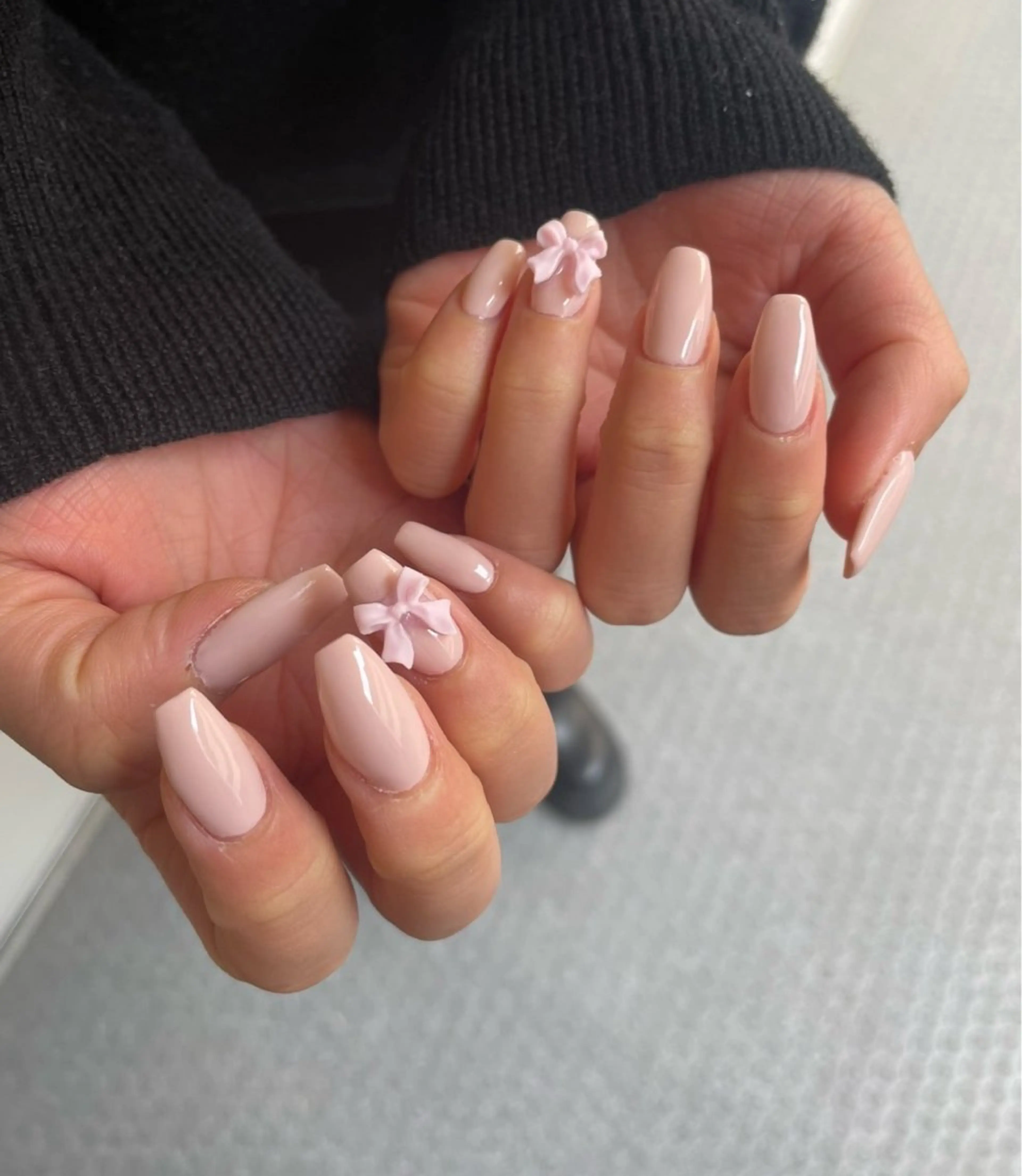 ネイル リボン Petit maisonのネイルデザイン