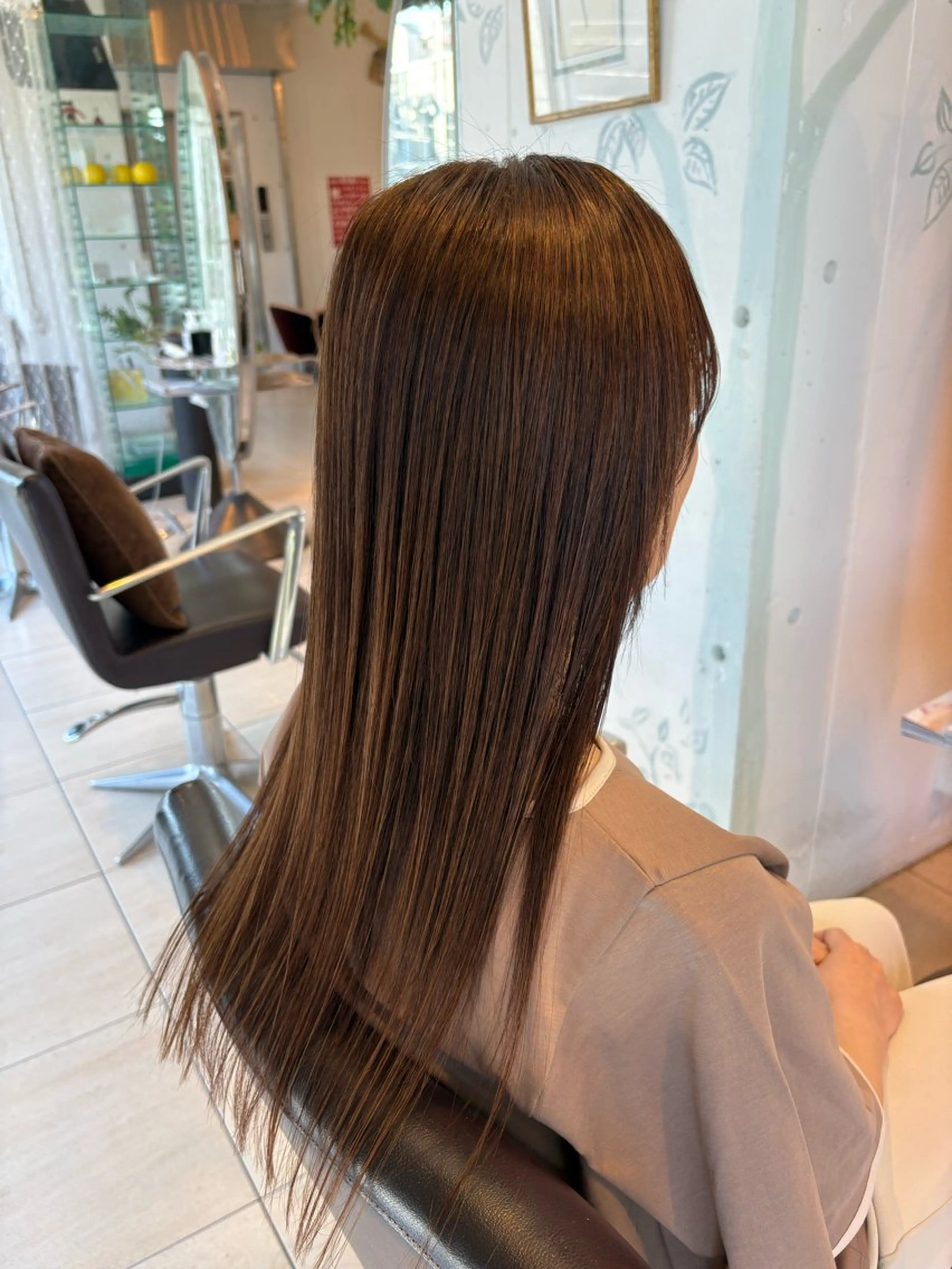 パーマ ストレートパーマ 縮毛矯正 菊池 菜月のヘアスタイル