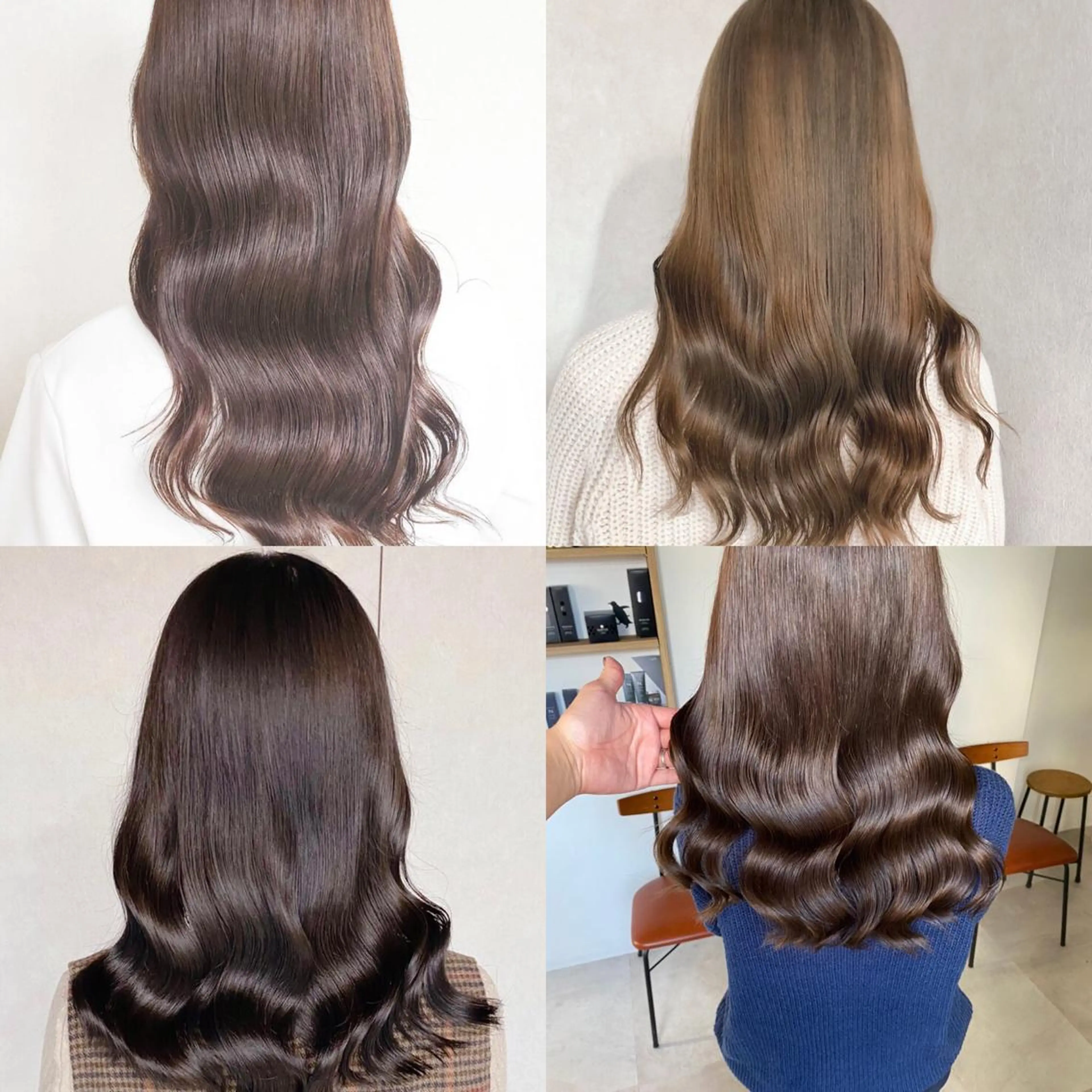 セミロング カラー 難波/心斎橋/ボブ/ 髪質改善/ハイトーンのヘアスタイル