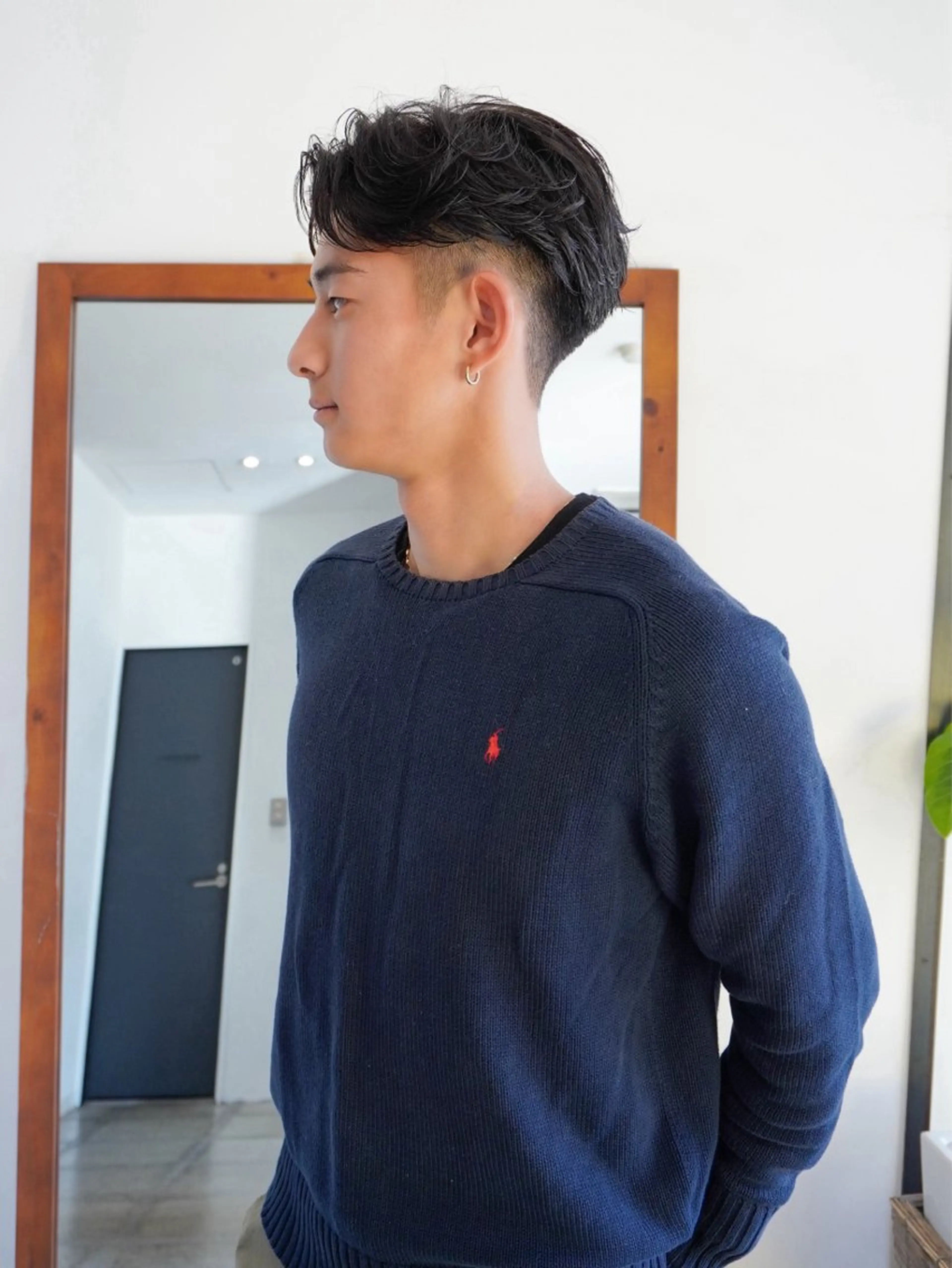 メンズ カット パーマ 浅野 敬亮のヘアスタイル