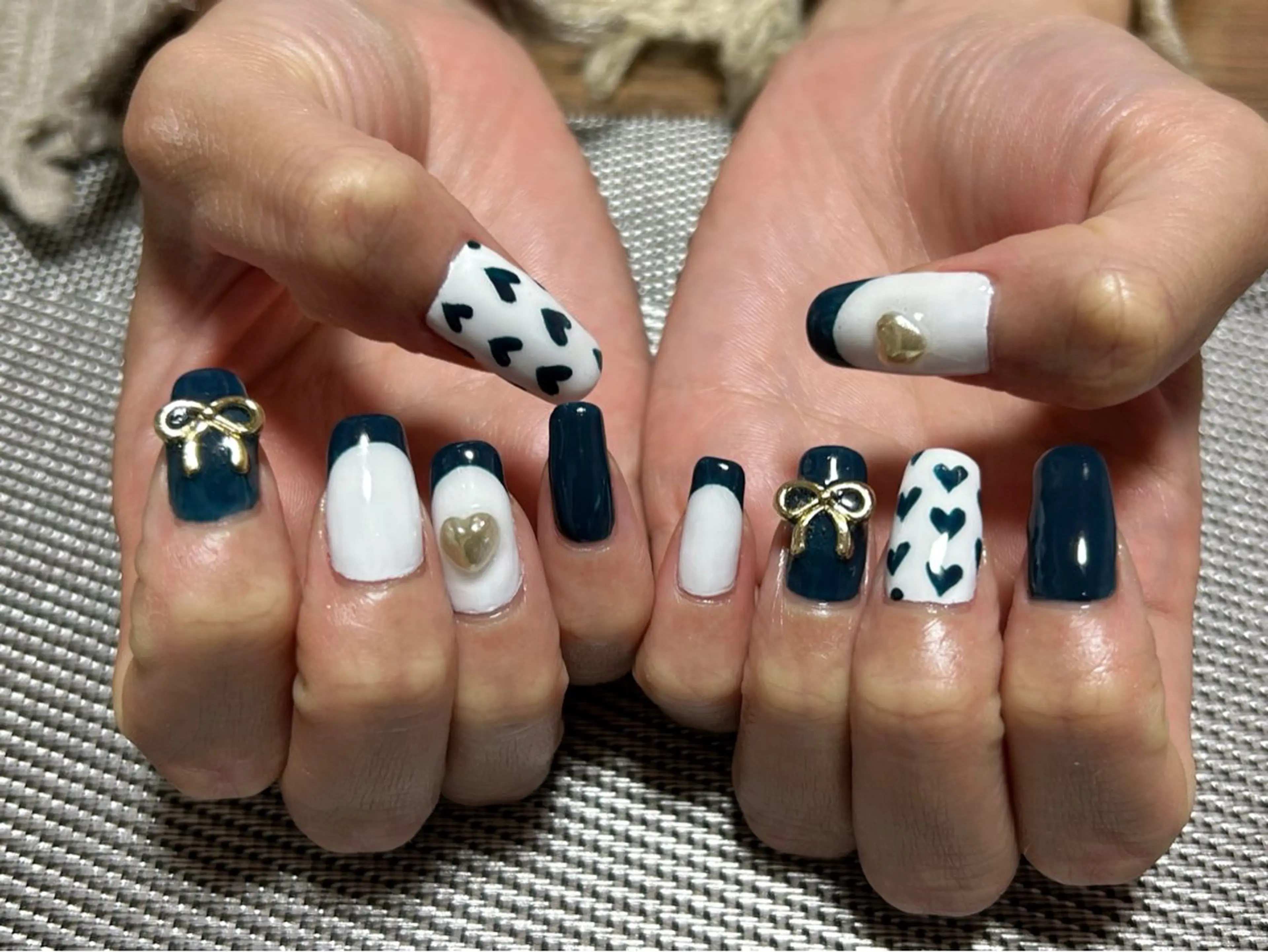 ネイル ネイビー ハンドネイル i nailのネイルデザイン