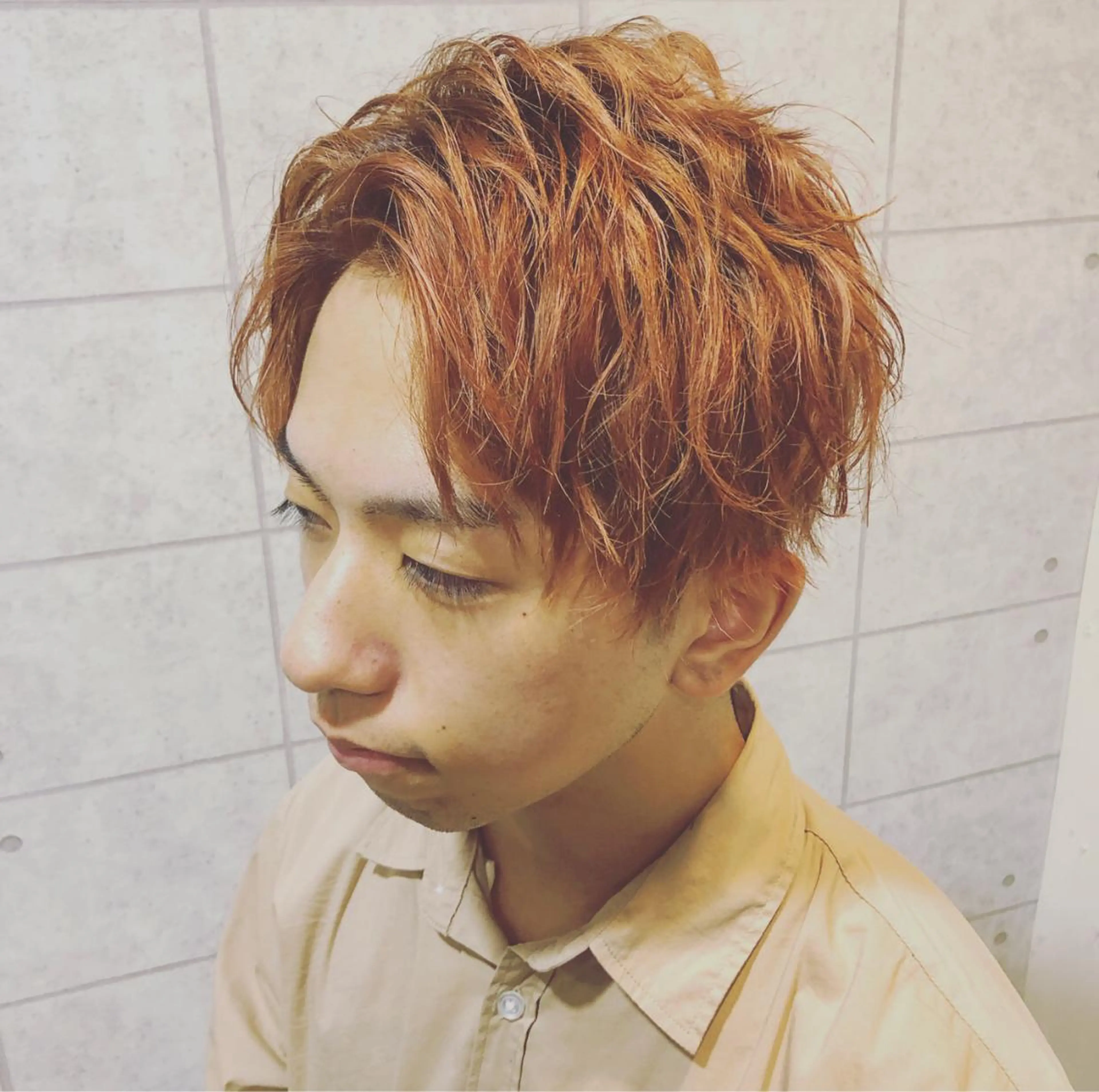 ショート カラー メンズ カット パーマ トリートメント メンズスタイル /メンズパーマ/須藤のヘアスタイル