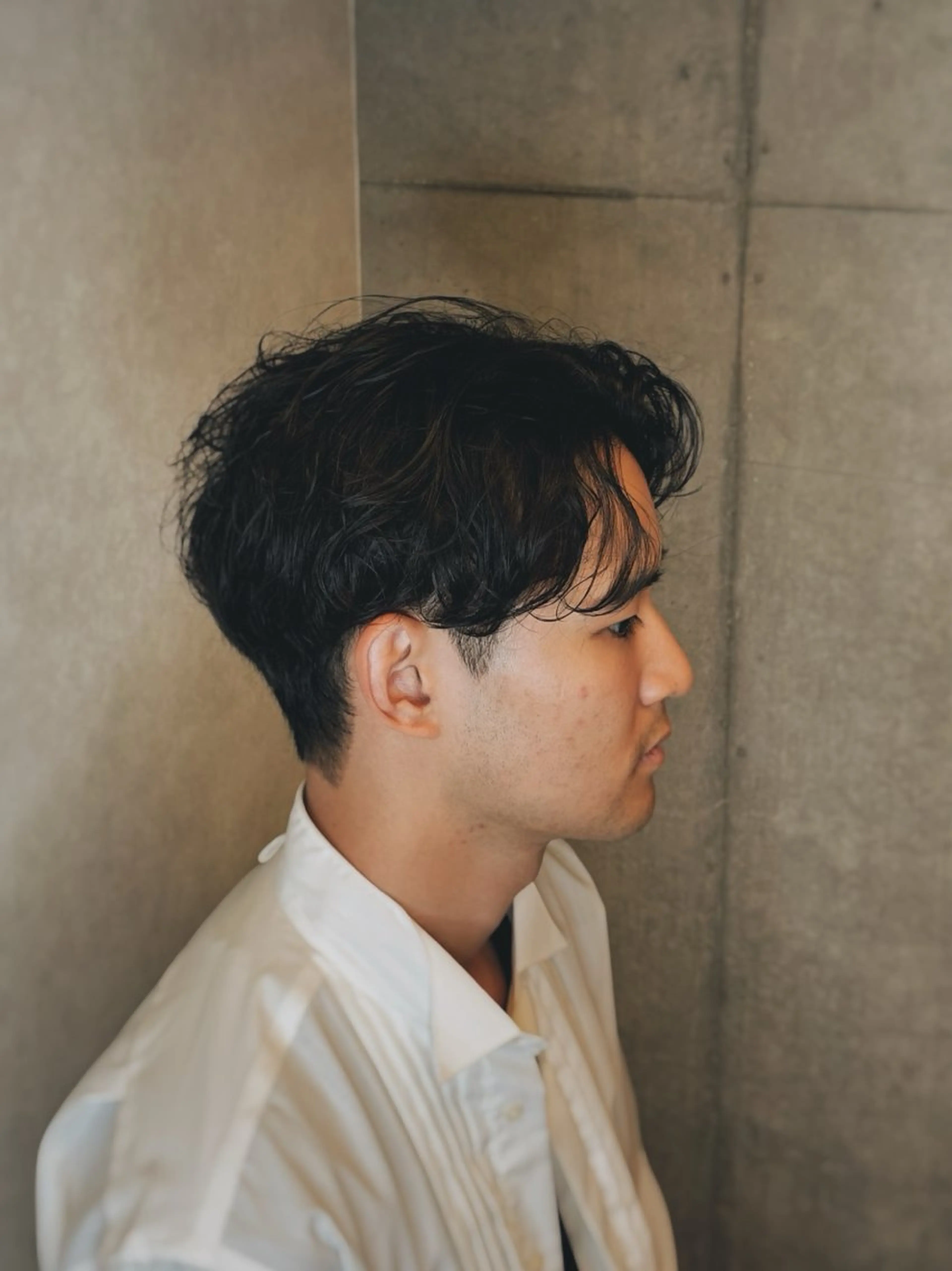 メンズ センターパート メンズパーマ KAISHU 【メンズ専門】のヘアスタイル