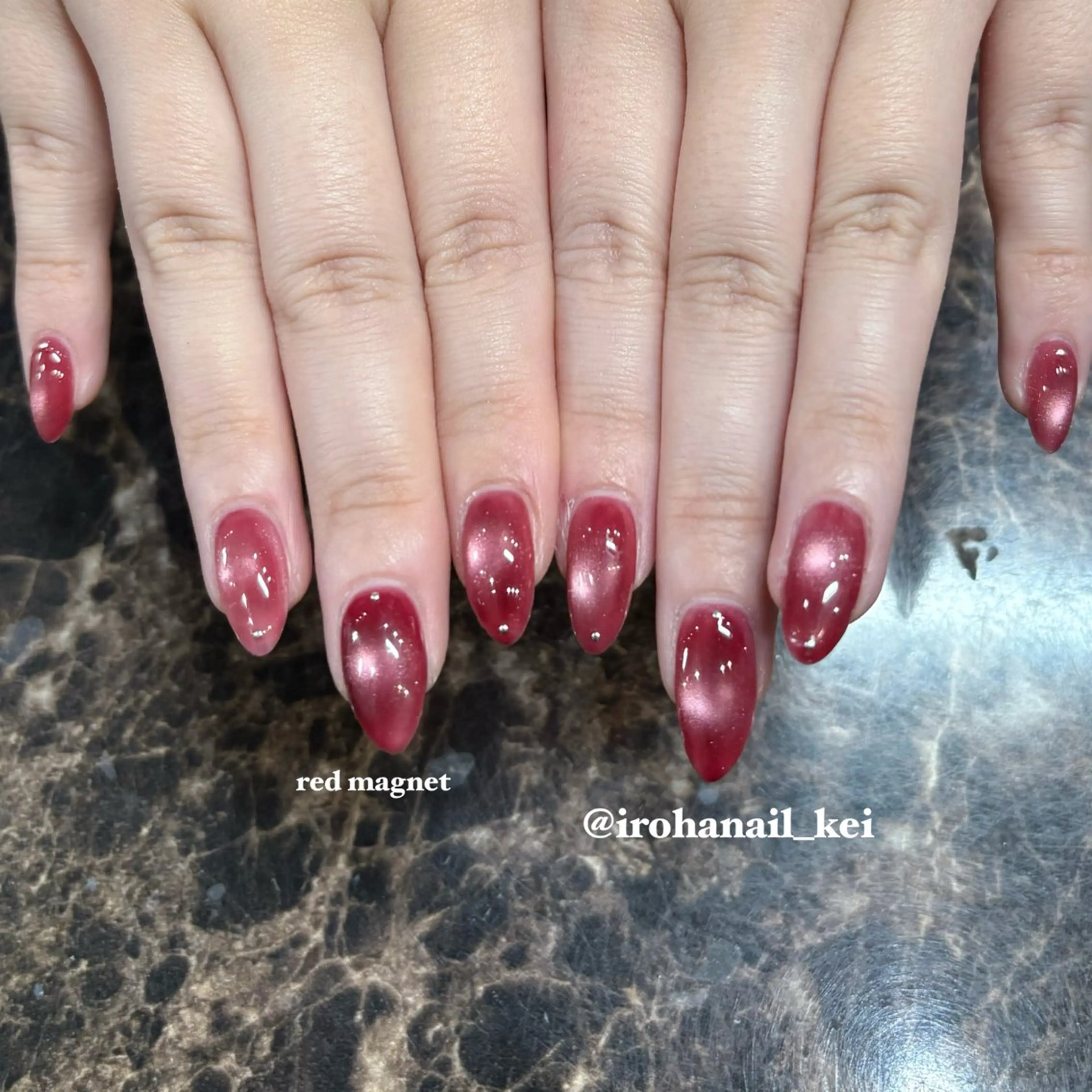 ネイル マグネットネイル ハンドネイル IROHA NAIL_けい🐶のネイルデザイン