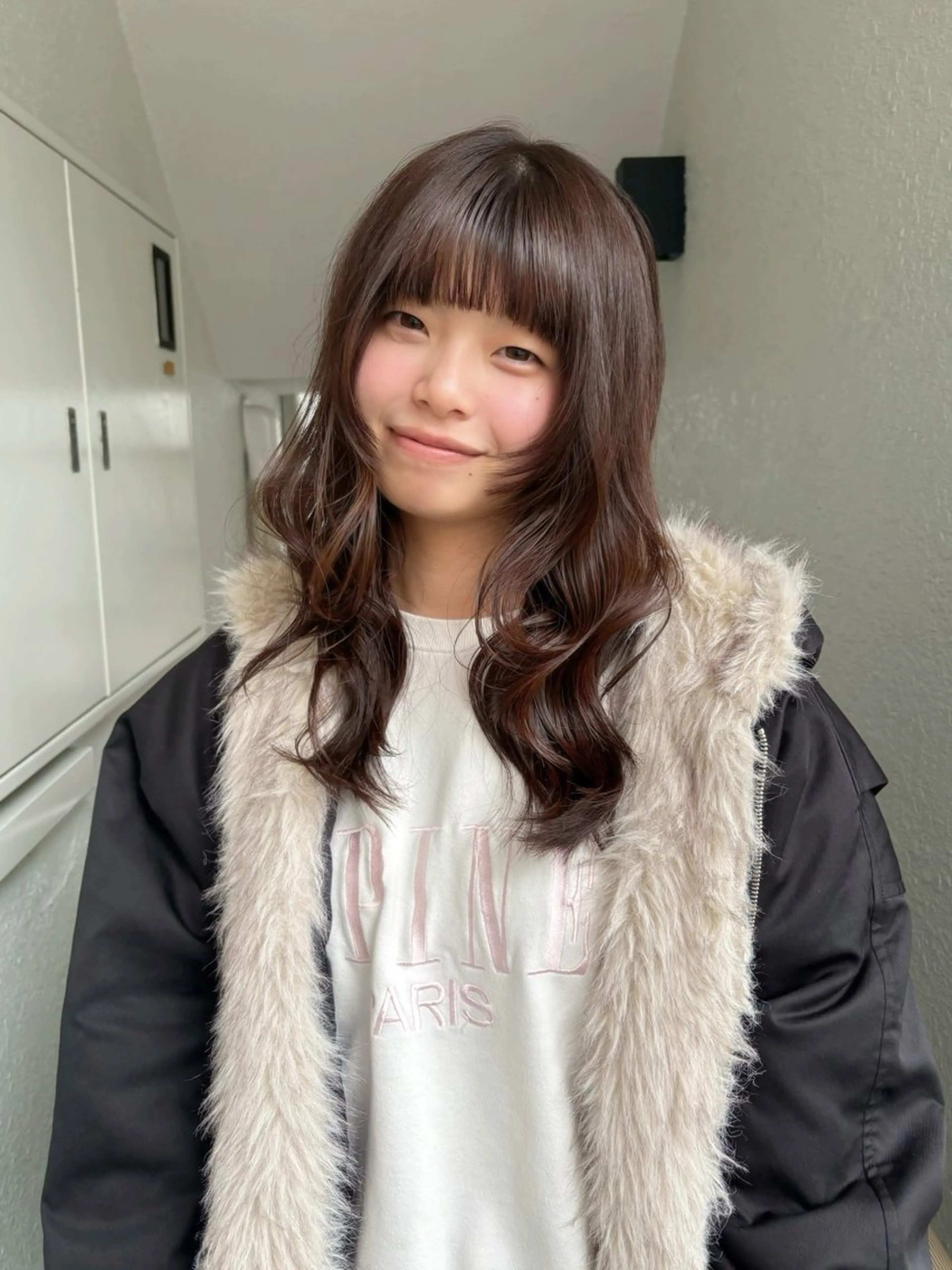 ロング カラー カット ヘアカラー レイヤーカット🍏 パーマ/ののかのヘアスタイル