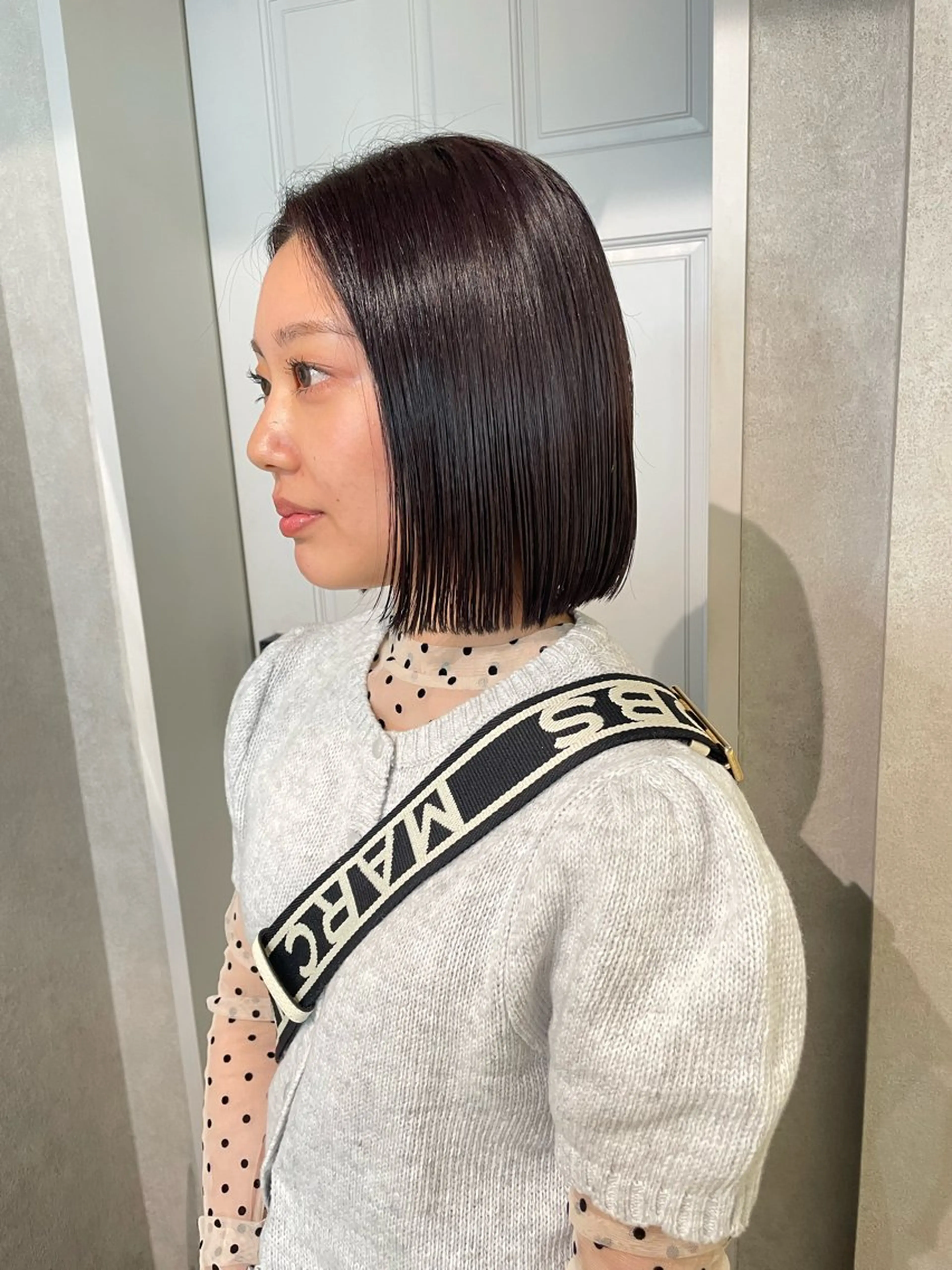 ミディアム カラー 酸性ストレート 縮毛矯正 ナチュラル透明感🌱 小山美樹子のヘアスタイル