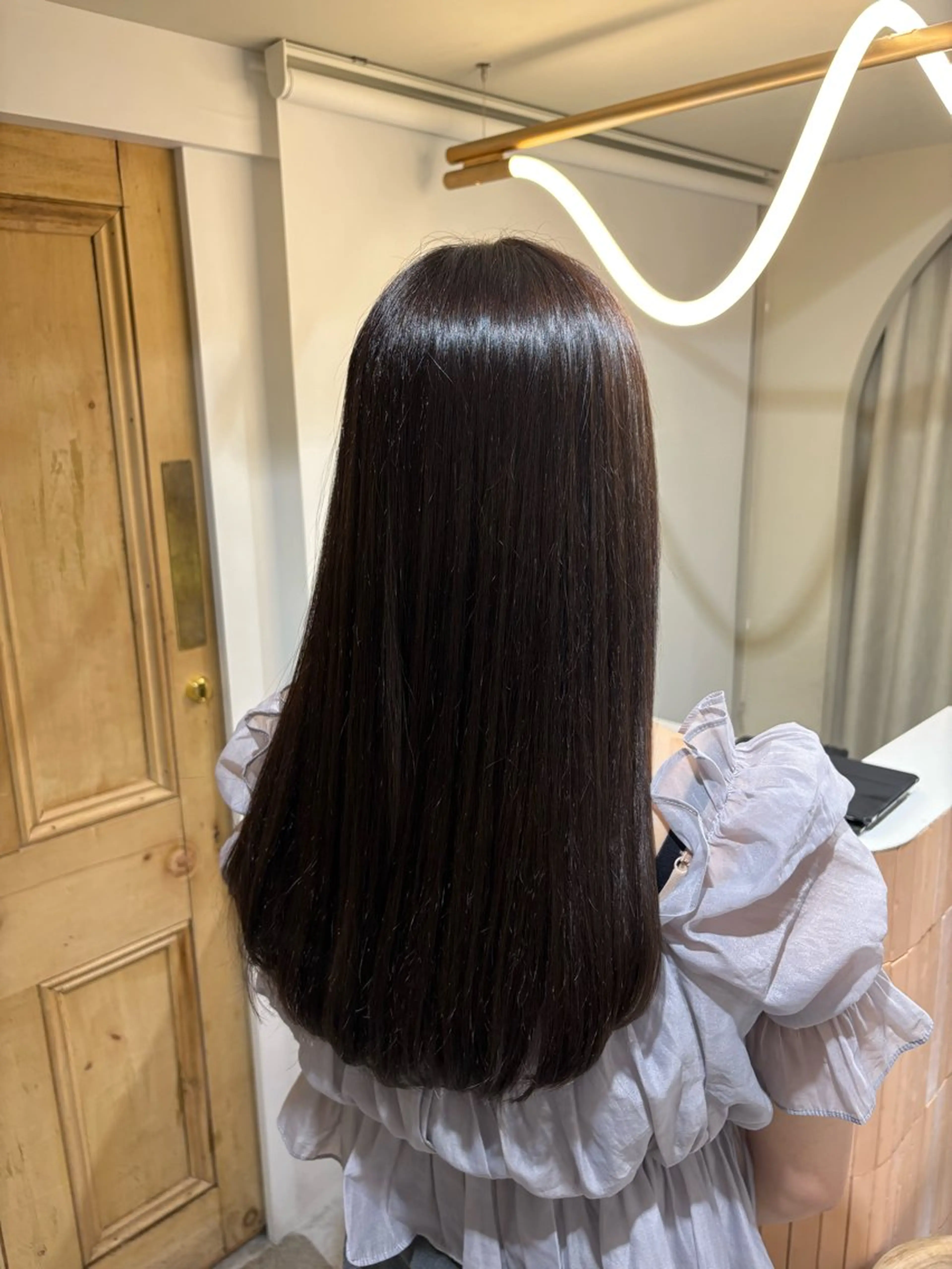 【🍀艶カラー🍀】ダメージ減カラー＋髪質改善ライト✨の写真