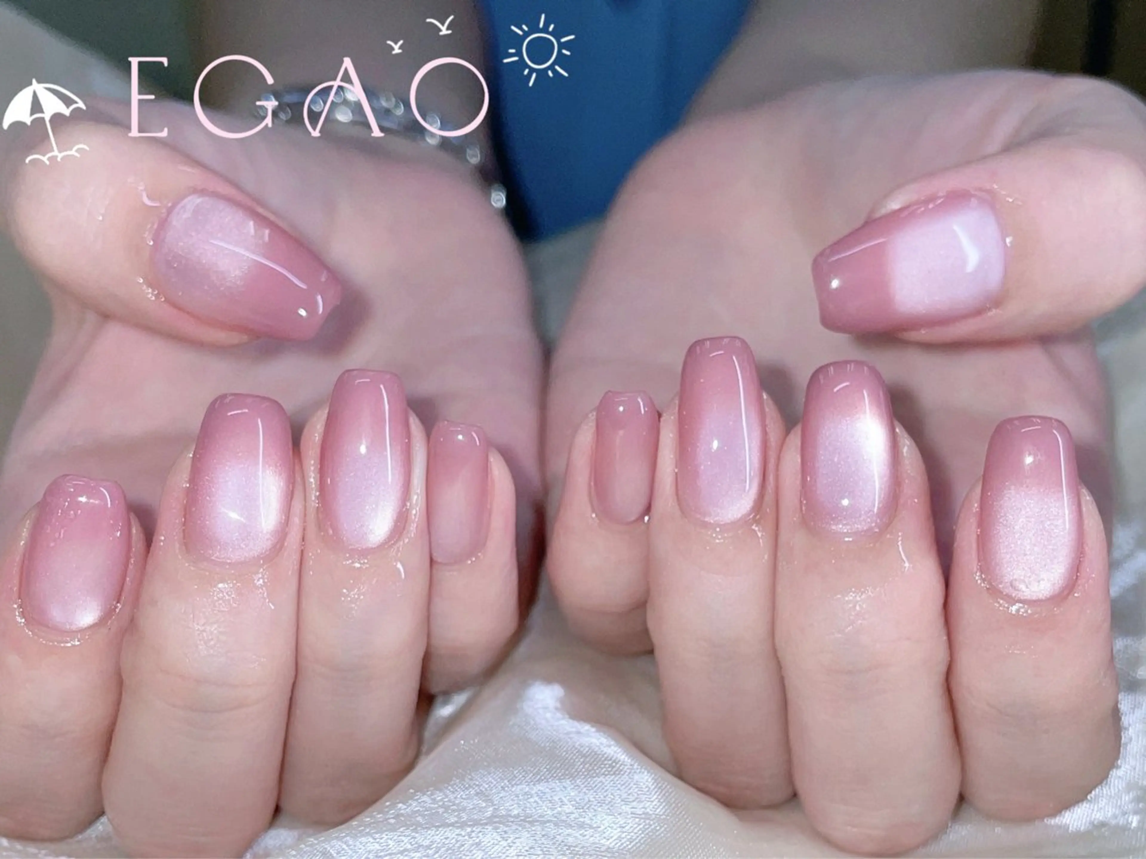 ネイル アートネイル フットネイル フレンチネイル ジェルネイル グラデーション ハンドネイル Egao Nail錦糸町店のネイルデザイン