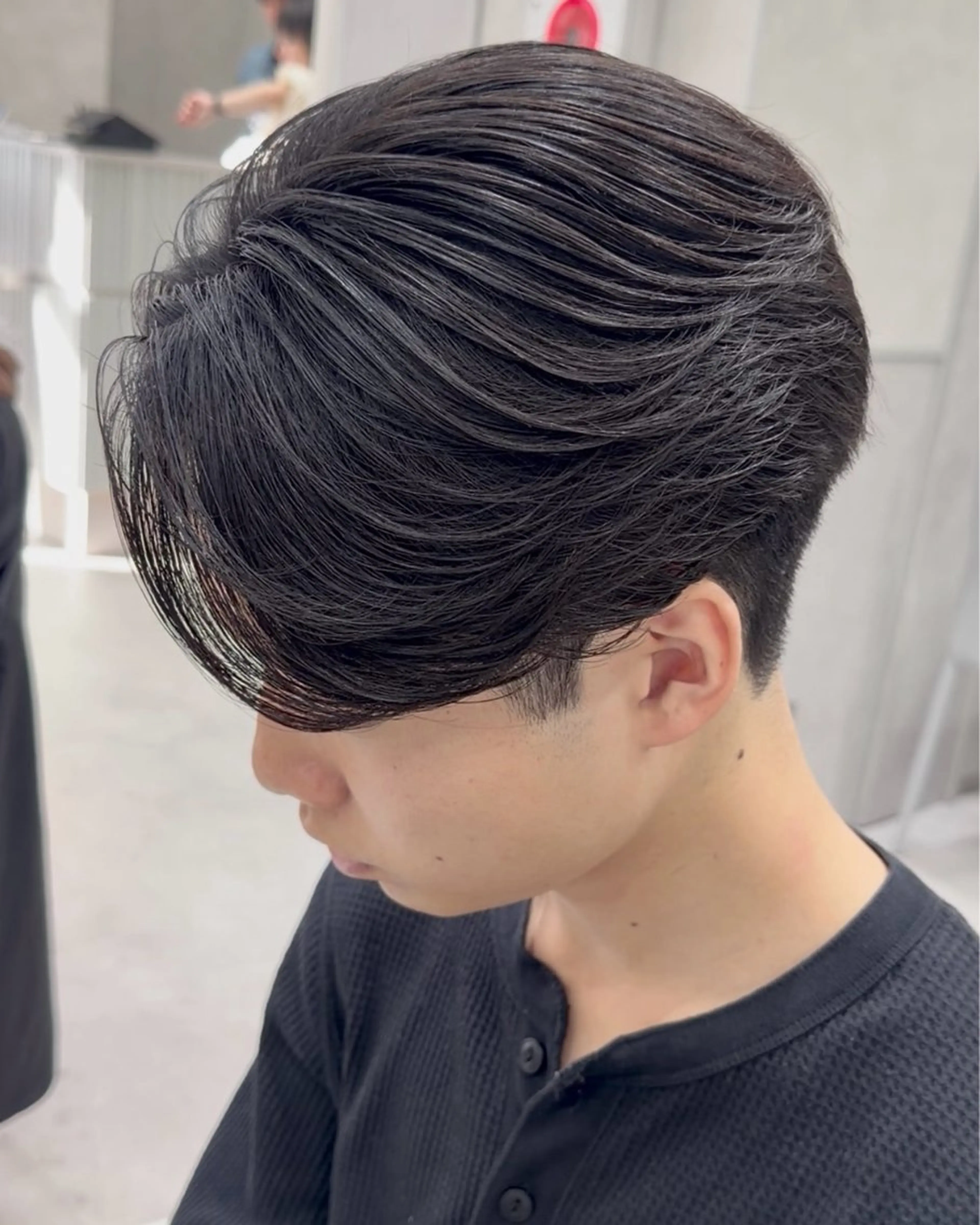 パーマ メンズ カット 縮毛矯正 毛流れ/メンズパーマ kanata/溝の口のヘアスタイル