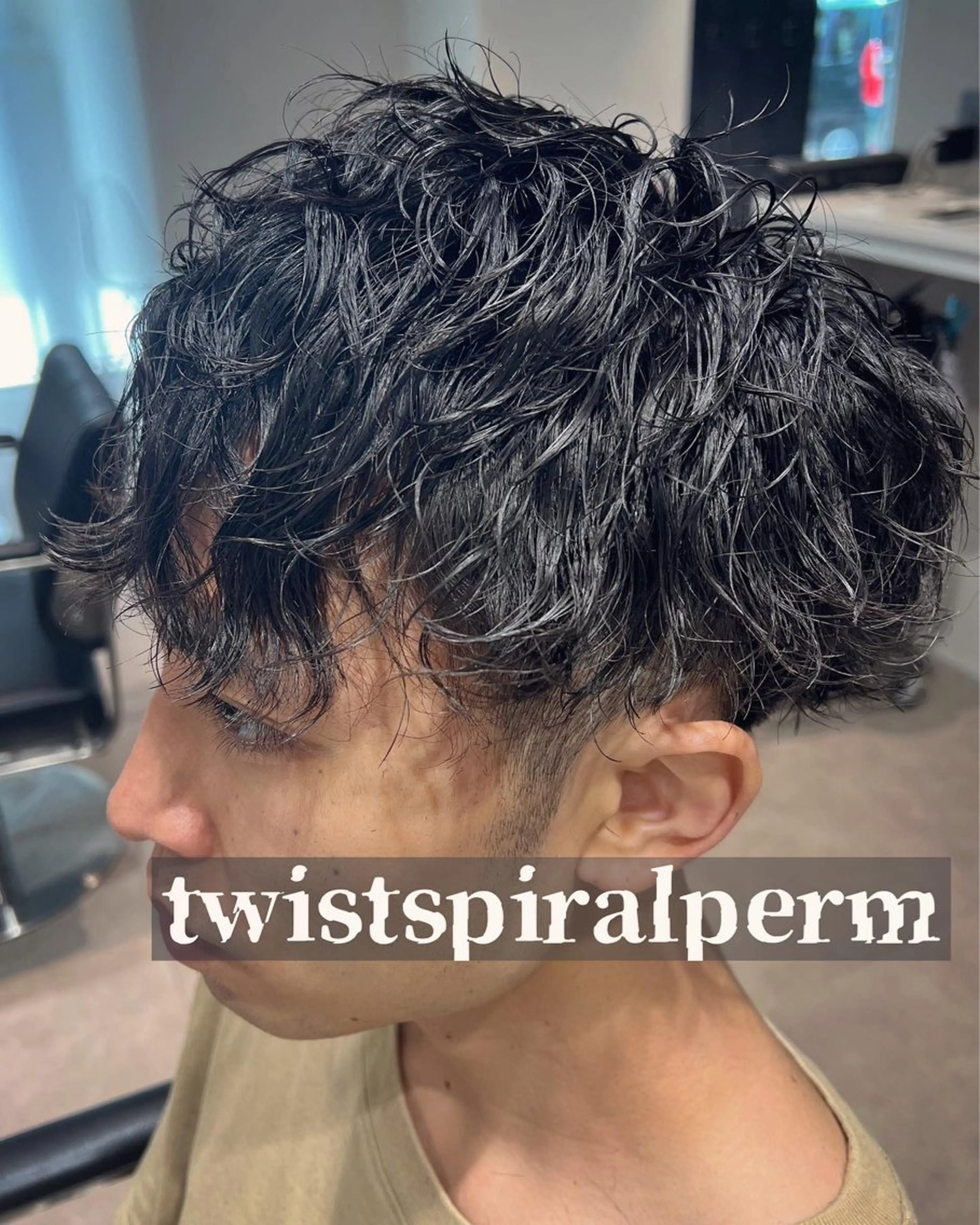 ショート パーマ メンズ メンズ特化 ナカネ カツヤのヘアスタイル