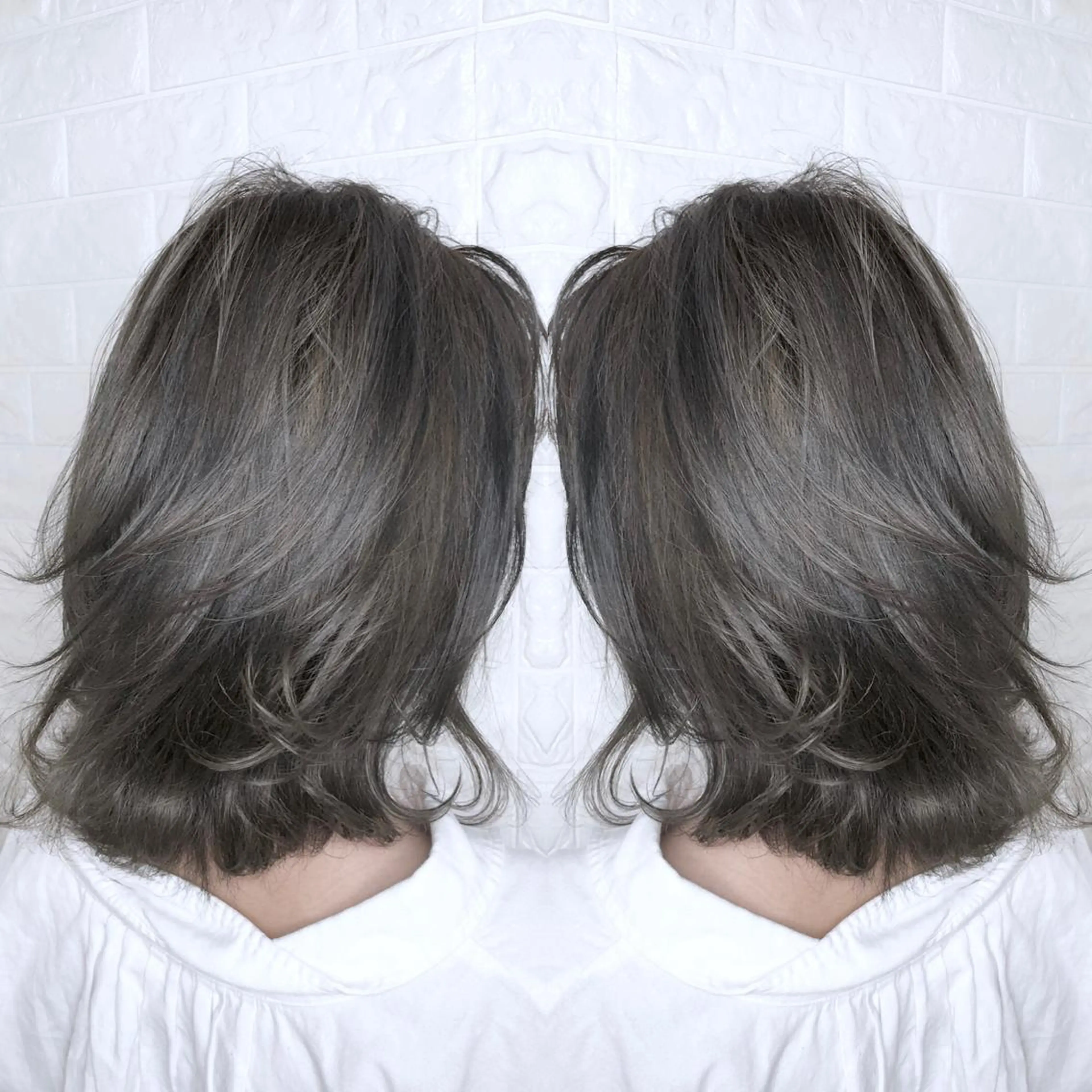 ミディアム カット ヘアカラー トリートメント 縮毛矯正/髪質改善 主税巧一のヘアスタイル